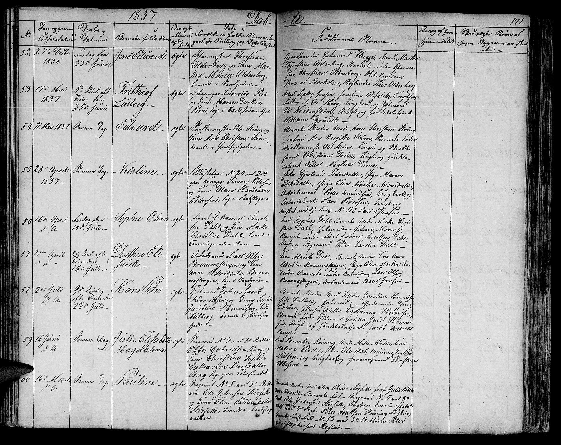 Ministerialprotokoller, klokkerbøker og fødselsregistre - Sør-Trøndelag, AV/SAT-A-1456/602/L0108: Parish register (official) no. 602A06, 1821-1839, p. 171