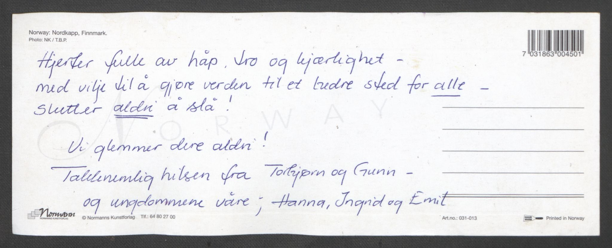 Minnemateriale etter 22.07.2011, RA/S-6313/00/A/L0001: Minnemateriale utvalgt for publisering i forbindelse med ettårsmarkeringen, 2011, p. 563