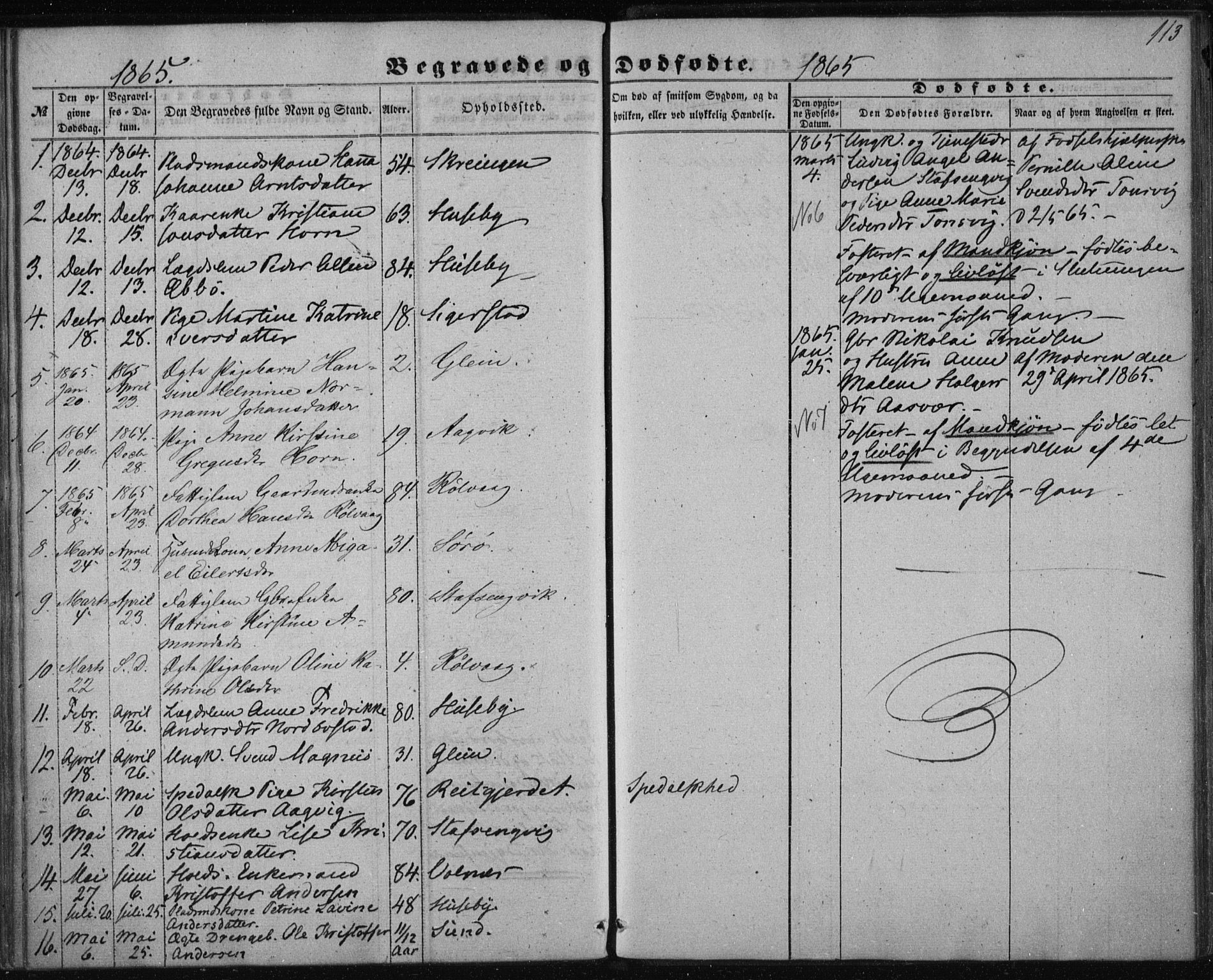 Ministerialprotokoller, klokkerbøker og fødselsregistre - Nordland, AV/SAT-A-1459/835/L0523: Parish register (official) no. 835A01, 1855-1865, p. 113