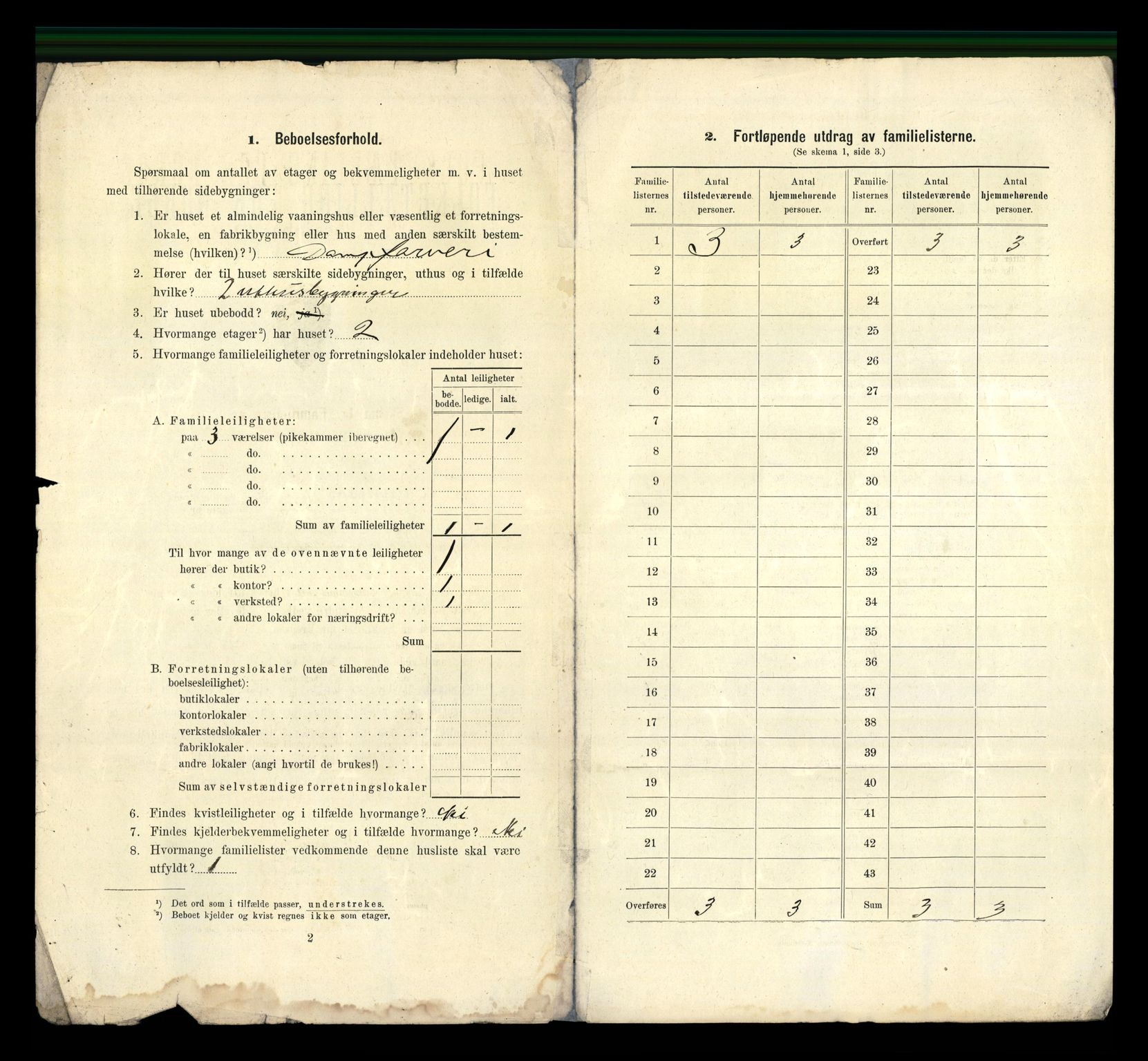 RA, 1910 census for Namsos, 1910, p. 25