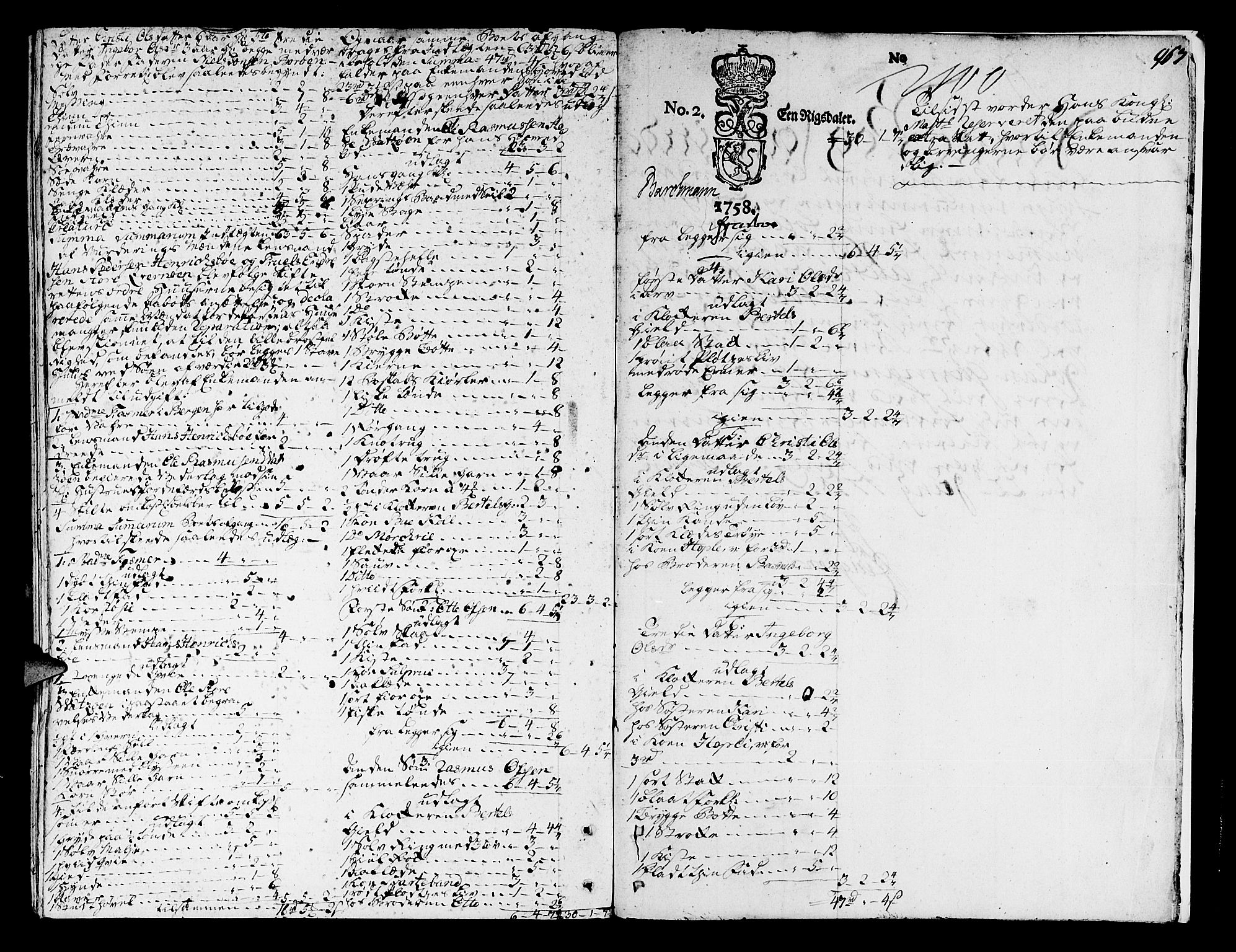 Nordhordland sorenskrivar, SAB/A-2901/1/H/Ha/L0004b: Skifteprotokollar Nordhordland , 1760-1763, p. 962b-963a