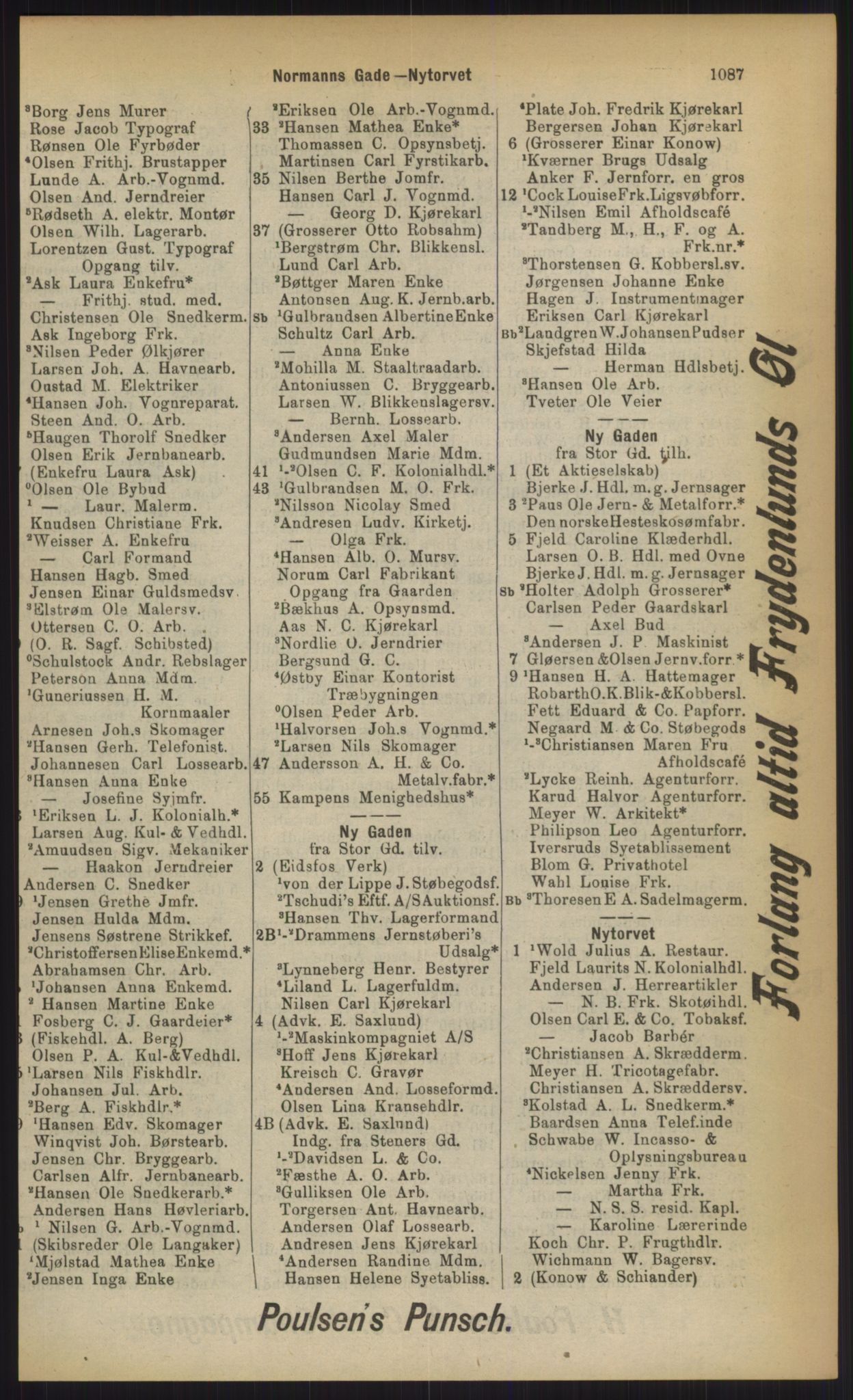 Kristiania/Oslo adressebok, PUBL/-, 1903, p. 1087