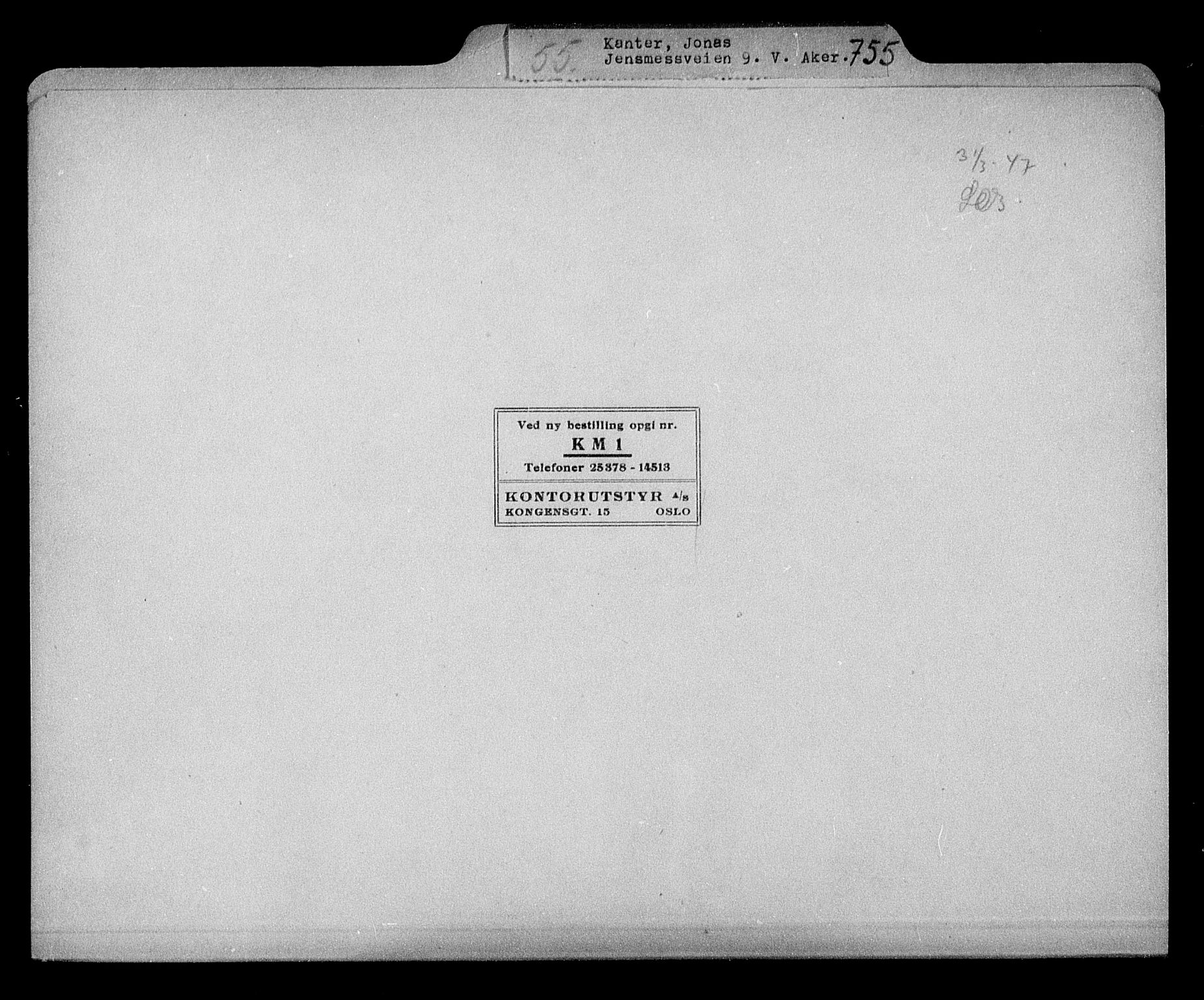 Justisdepartementet, Tilbakeføringskontoret for inndratte formuer, AV/RA-S-1564/H/Hc/Hcc/L0949: --, 1945-1947, p. 2