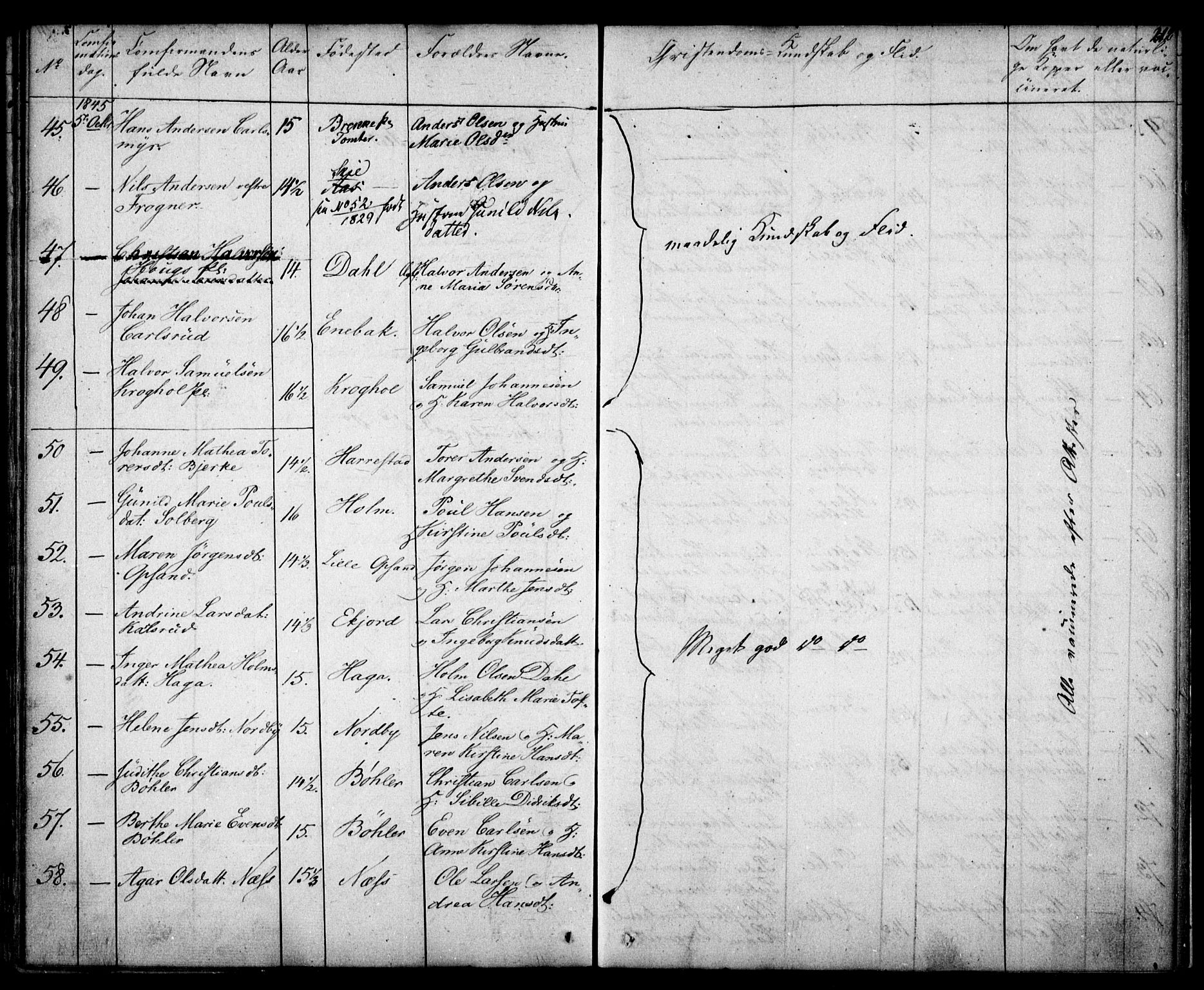 Kråkstad prestekontor Kirkebøker, SAO/A-10125a/F/Fa/L0005: Parish register (official) no. I 5, 1837-1847, p. 212