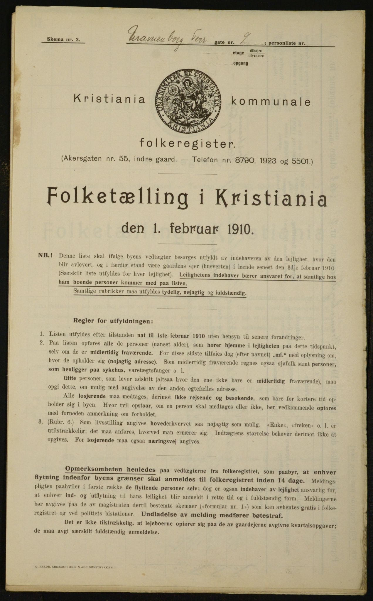 OBA, Municipal Census 1910 for Kristiania, 1910, p. 113951