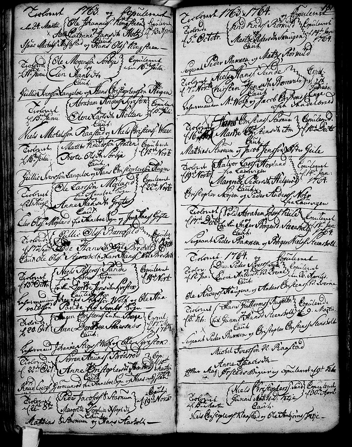 Stokke kirkebøker, SAKO/A-320/F/Fa/L0002: Parish register (official) no. I 2, 1732-1770, p. 161