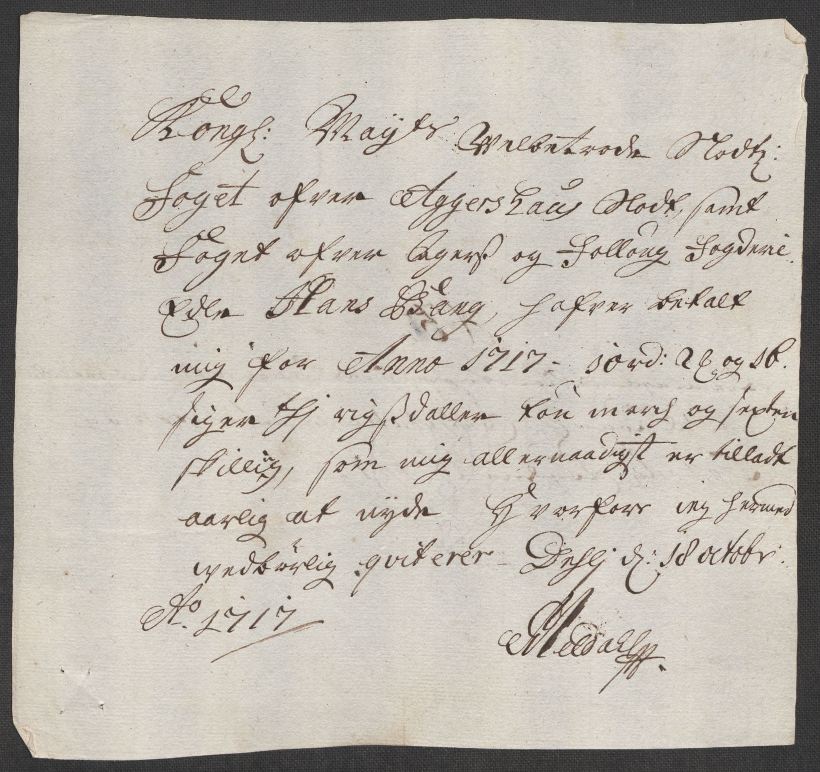 Rentekammeret inntil 1814, Reviderte regnskaper, Fogderegnskap, AV/RA-EA-4092/R10/L0455: Fogderegnskap Aker og Follo, 1717, p. 311