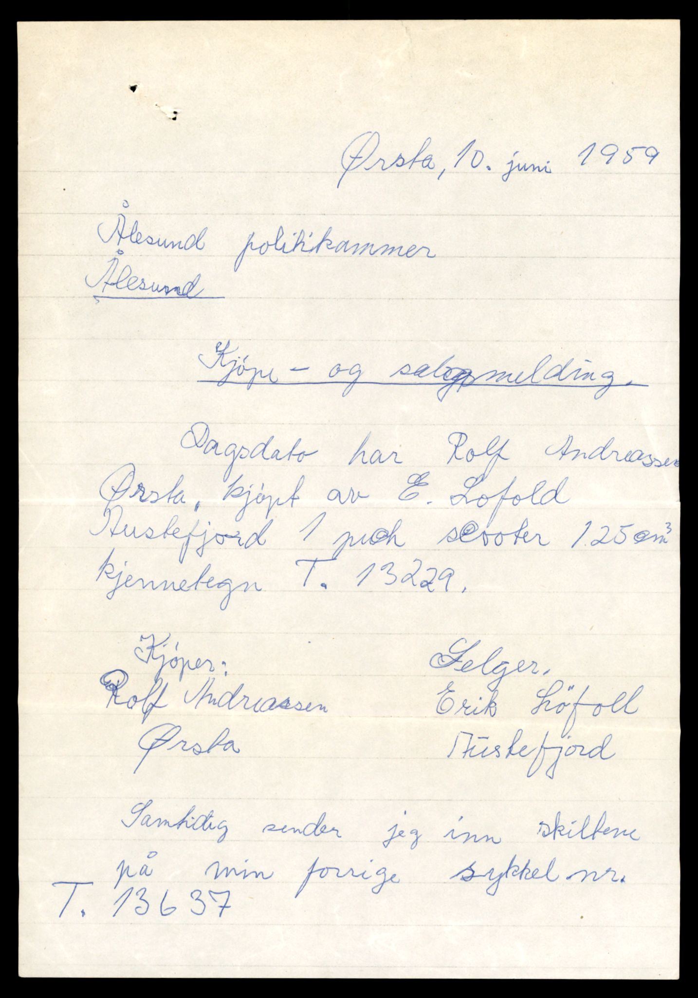 Møre og Romsdal vegkontor - Ålesund trafikkstasjon, AV/SAT-A-4099/F/Fe/L0038: Registreringskort for kjøretøy T 13180 - T 13360, 1927-1998, p. 853