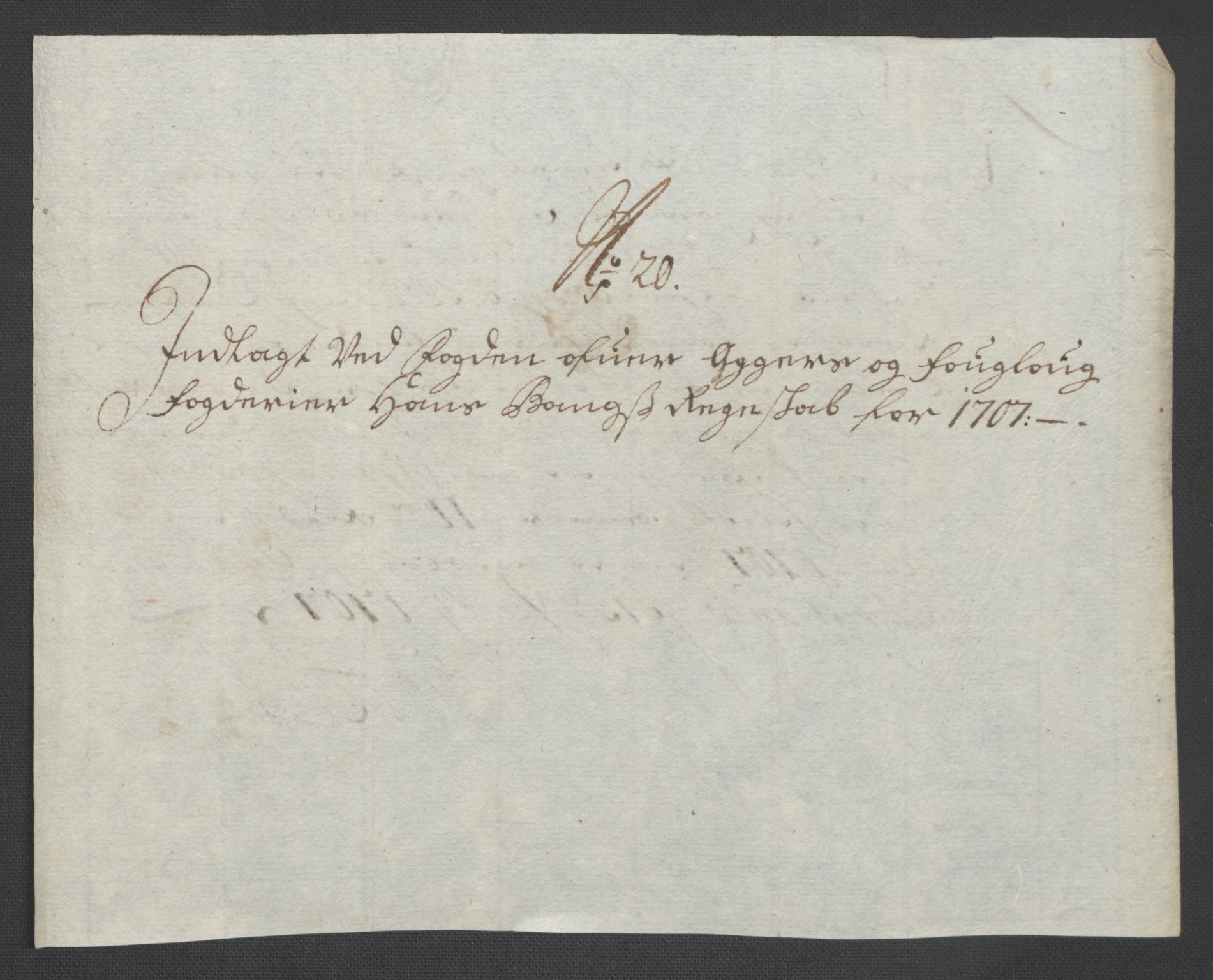 Rentekammeret inntil 1814, Reviderte regnskaper, Fogderegnskap, AV/RA-EA-4092/R10/L0447: Fogderegnskap Aker og Follo, 1707-1709, p. 157