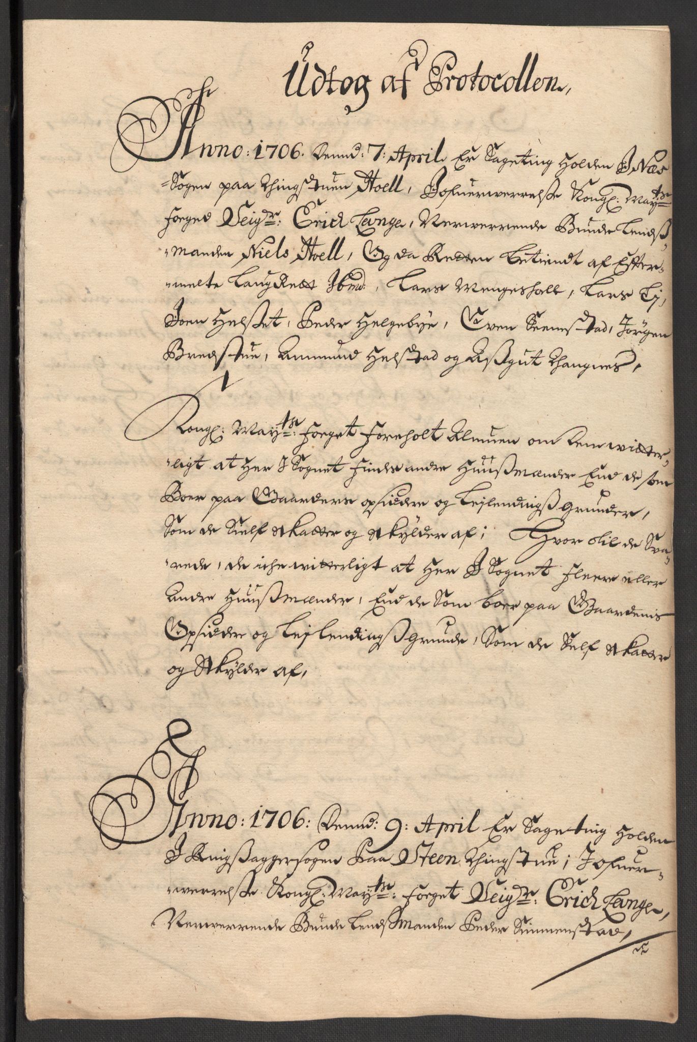 Rentekammeret inntil 1814, Reviderte regnskaper, Fogderegnskap, AV/RA-EA-4092/R16/L1043: Fogderegnskap Hedmark, 1706-1707, p. 203