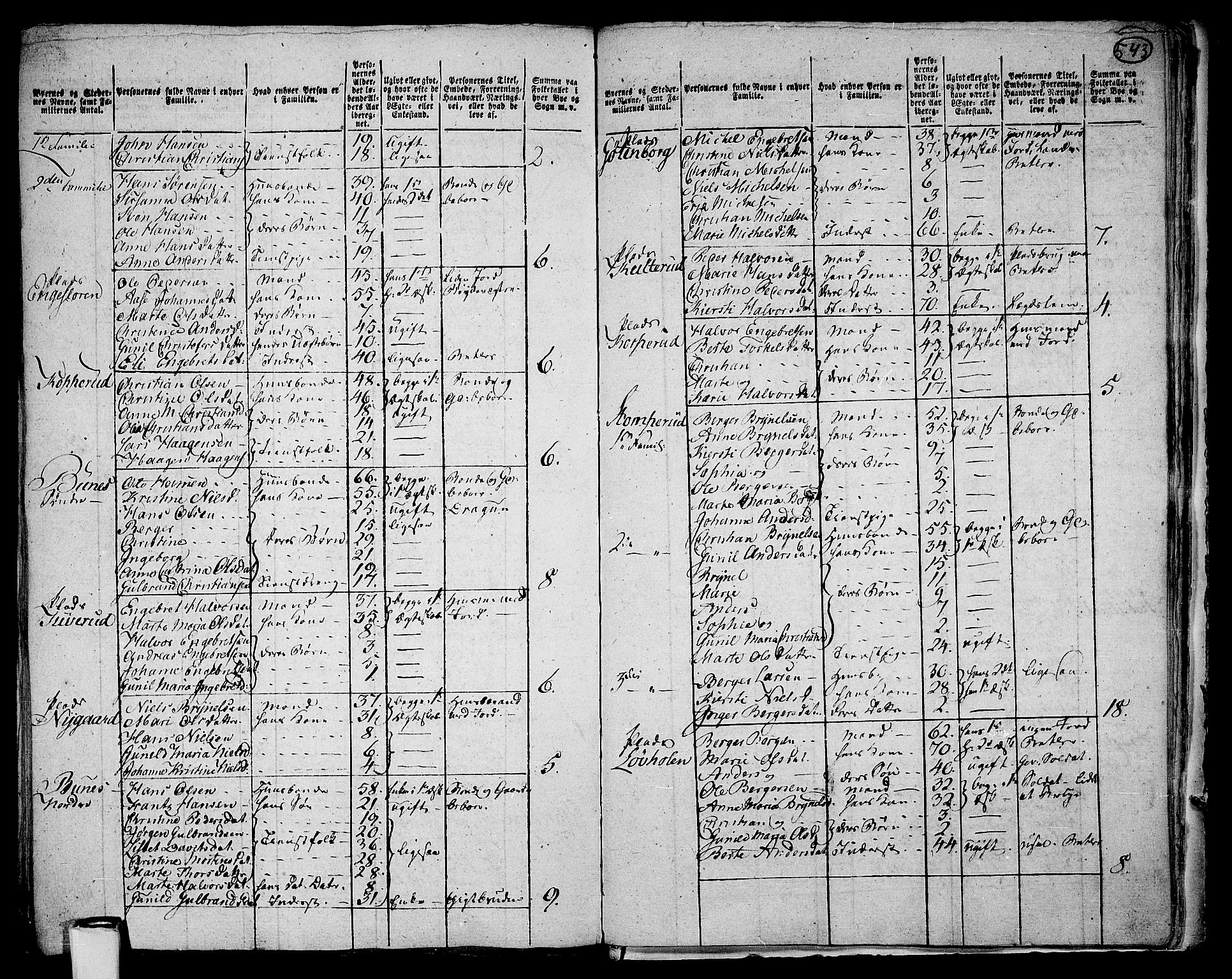 RA, 1801 census for 0221P Høland, 1801, p. 542b-543a
