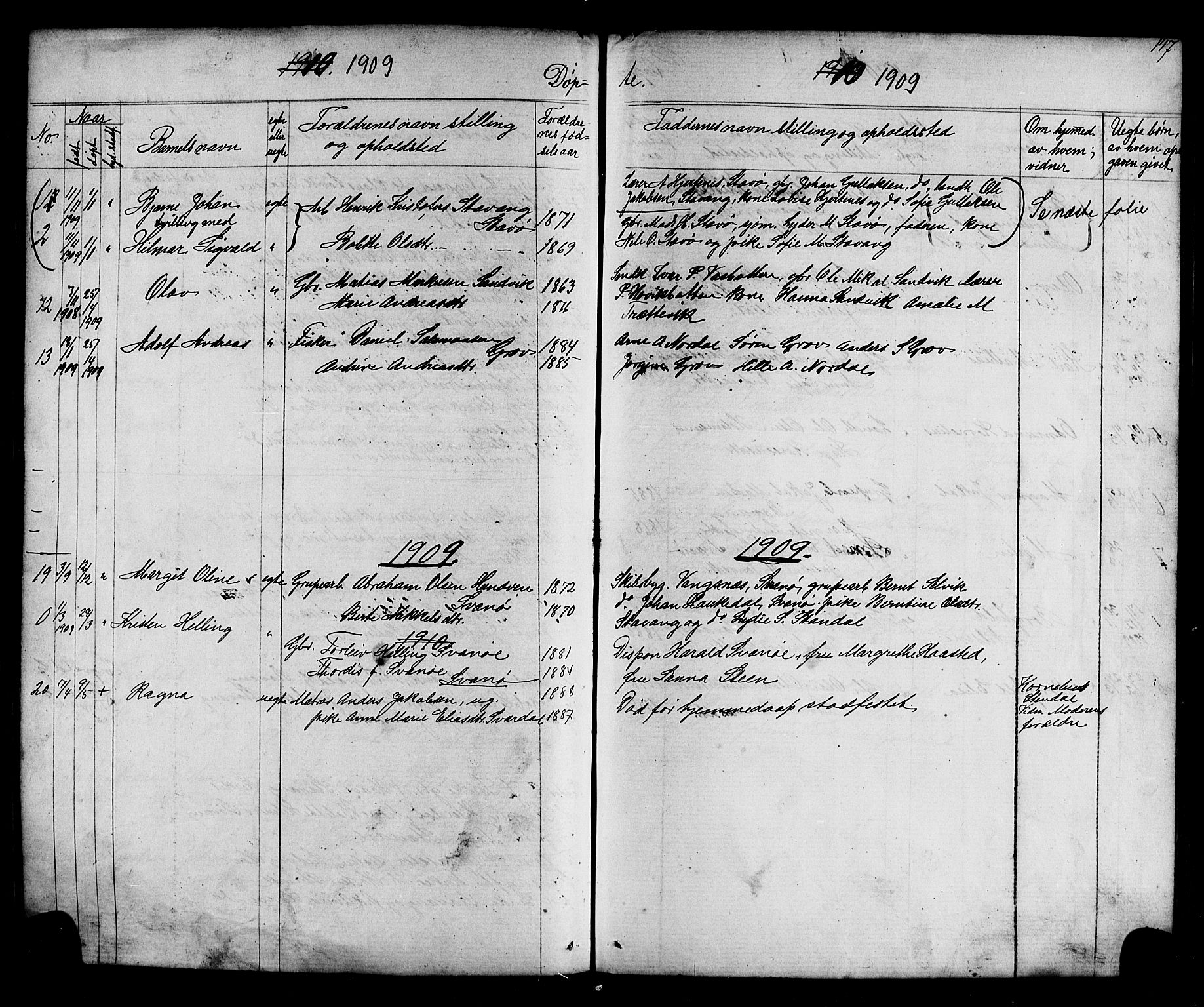 Kinn sokneprestembete, AV/SAB-A-80801/H/Hab/Habc/L0002: Parish register (copy) no. C 2, 1869-1918, p. 147