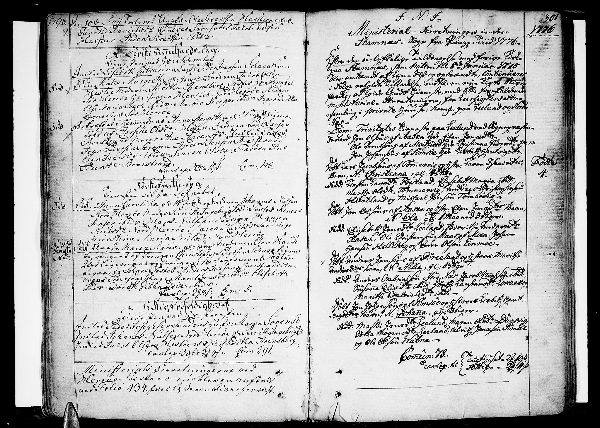Ministerialprotokoller, klokkerbøker og fødselsregistre - Nordland, SAT/A-1459/830/L0442: Parish register (official) no. 830A07 /4, 1776-1800, p. 301