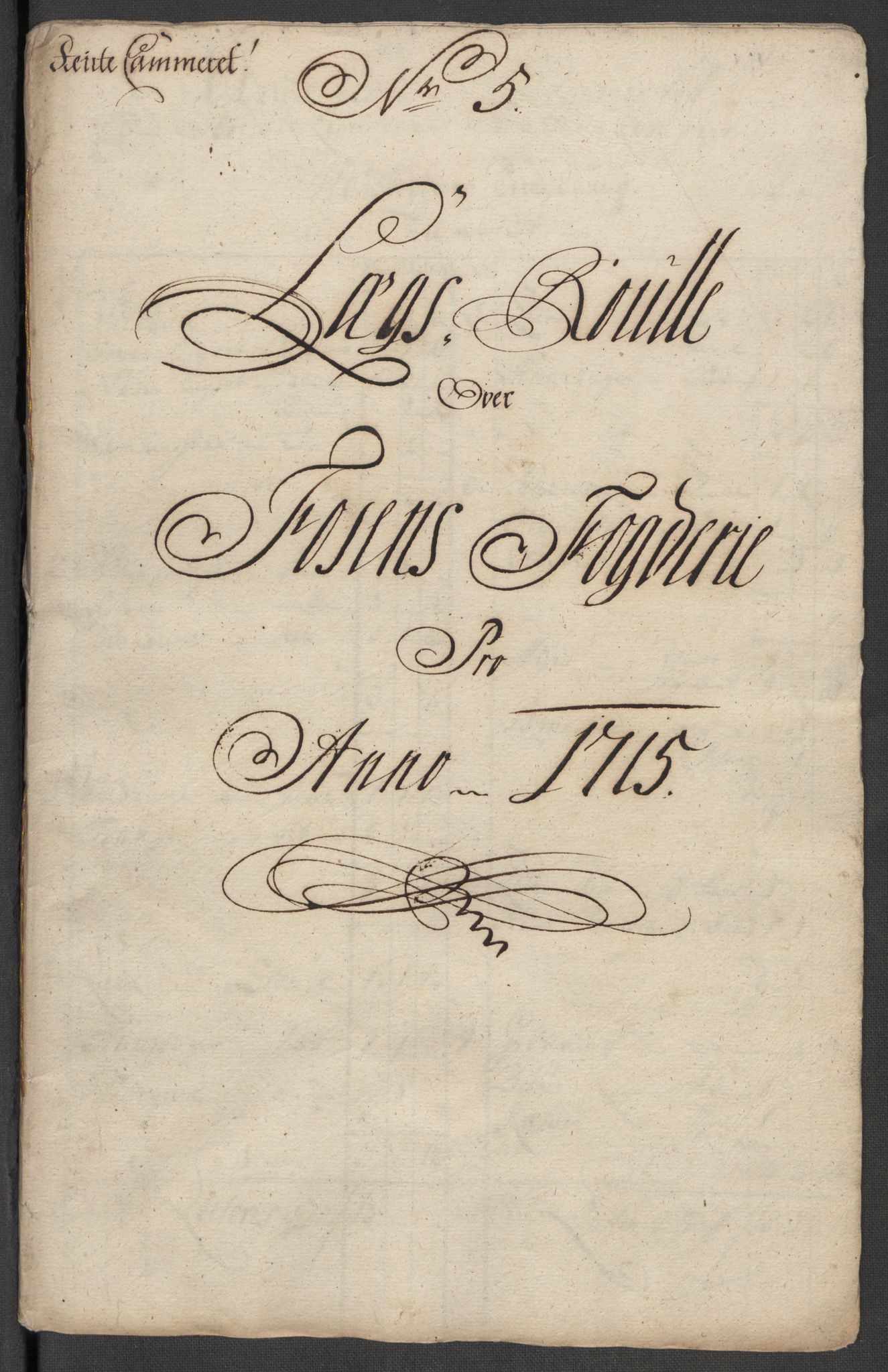 Rentekammeret inntil 1814, Reviderte regnskaper, Fogderegnskap, AV/RA-EA-4092/R57/L3863: Fogderegnskap Fosen, 1715, p. 79