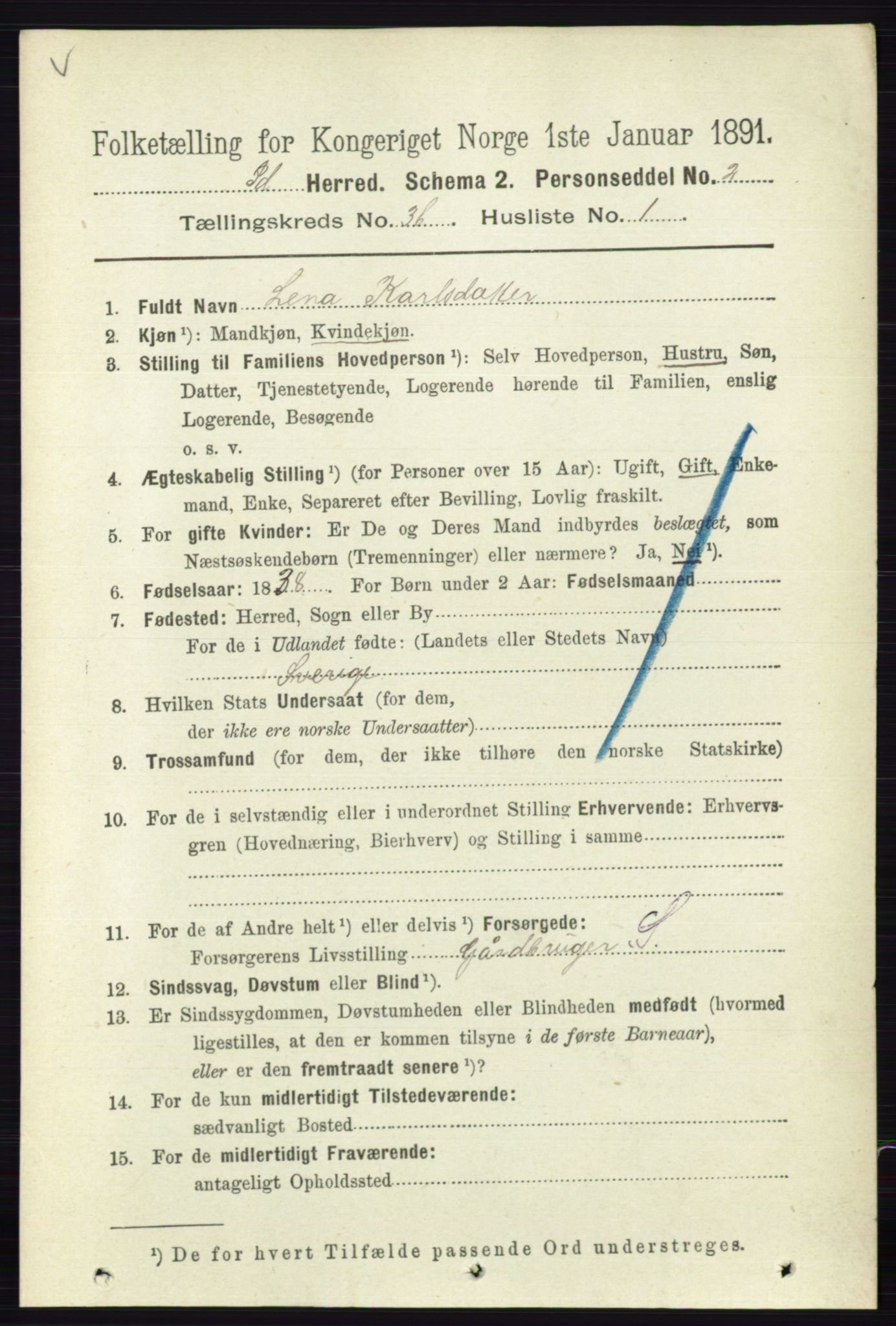 RA, 1891 census for 0117 Idd, 1891, p. 2655