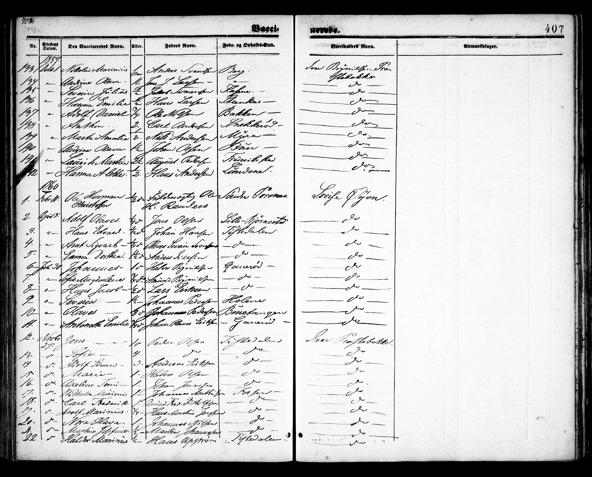 Idd prestekontor Kirkebøker, AV/SAO-A-10911/F/Fc/L0004b: Parish register (official) no. III 4B, 1848-1860, p. 407