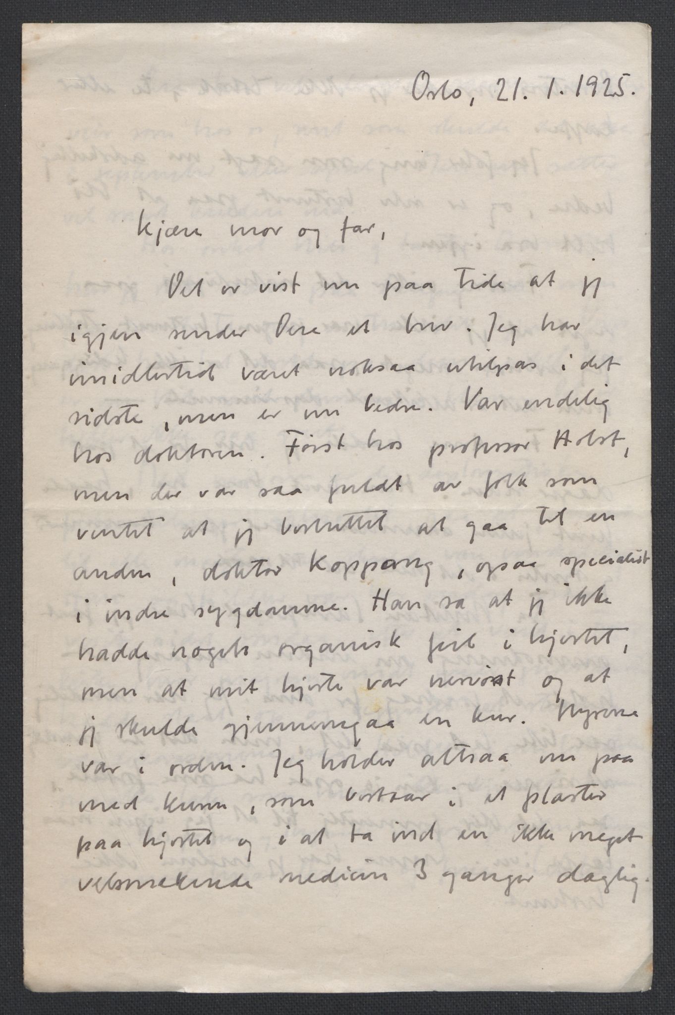 Quisling, Vidkun, AV/RA-PA-0750/K/L0001: Brev til og fra Vidkun Quisling samt til og fra andre medlemmer av familien Quisling, samt Vidkun Quislings karakterbøker, 1894-1929, p. 157