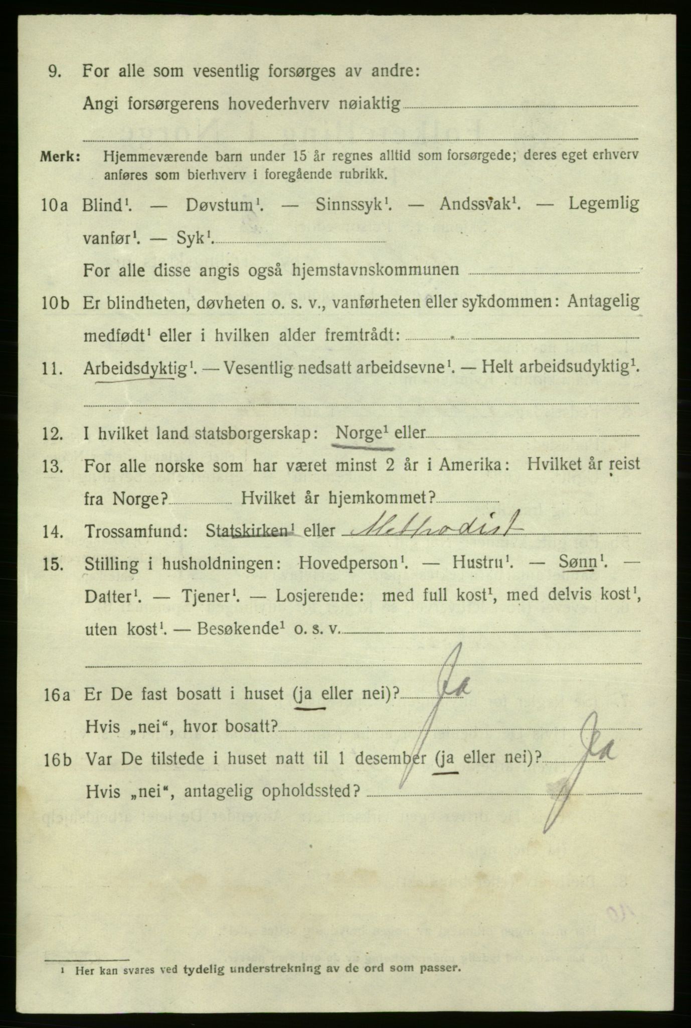 SAO, 1920 census for Fredrikshald, 1920, p. 25813