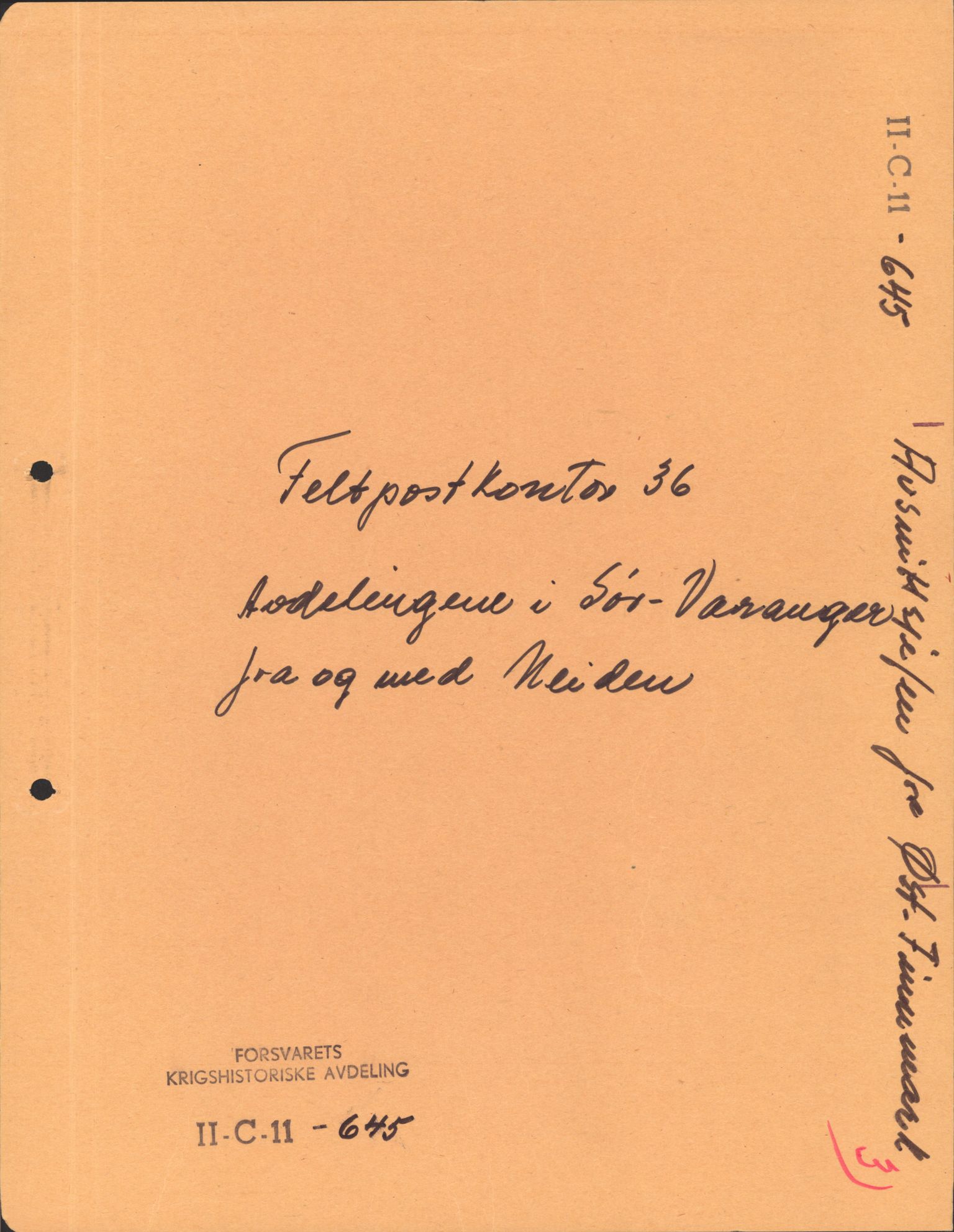 Forsvaret, Forsvarets krigshistoriske avdeling, AV/RA-RAFA-2017/Y/Yb/L0151: II-C-11-645  -  6. Divisjon: avsnittsjefen i Øst-Finnmark, 1940, p. 299