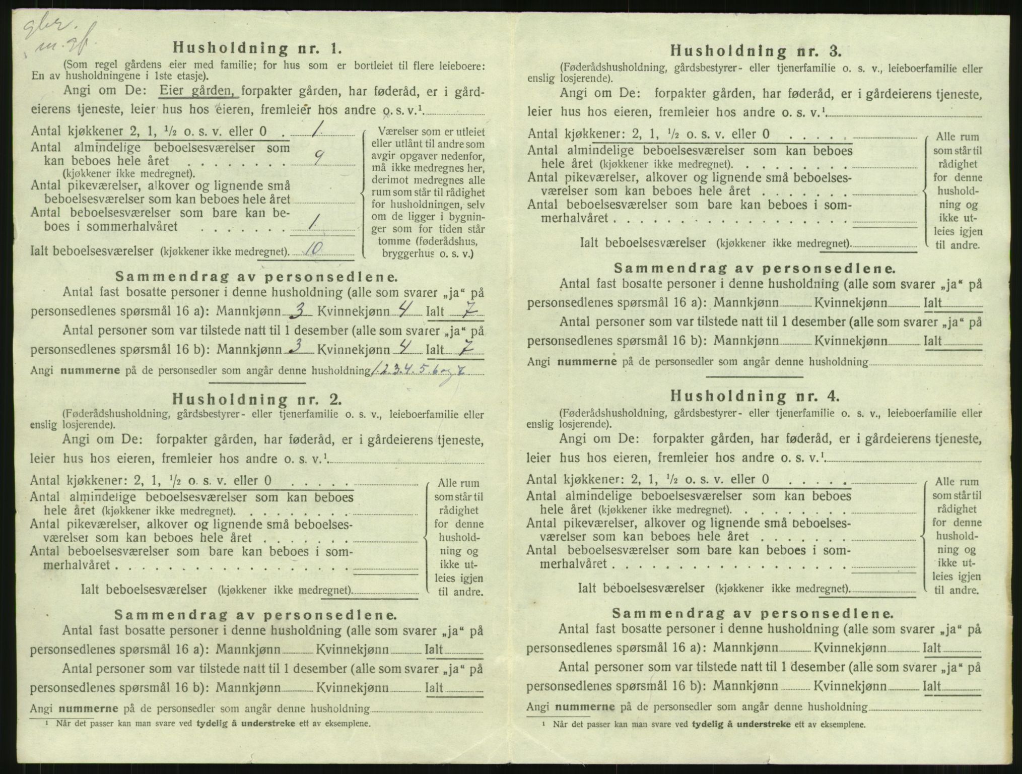 SAT, 1920 census for Rindal, 1920, p. 41