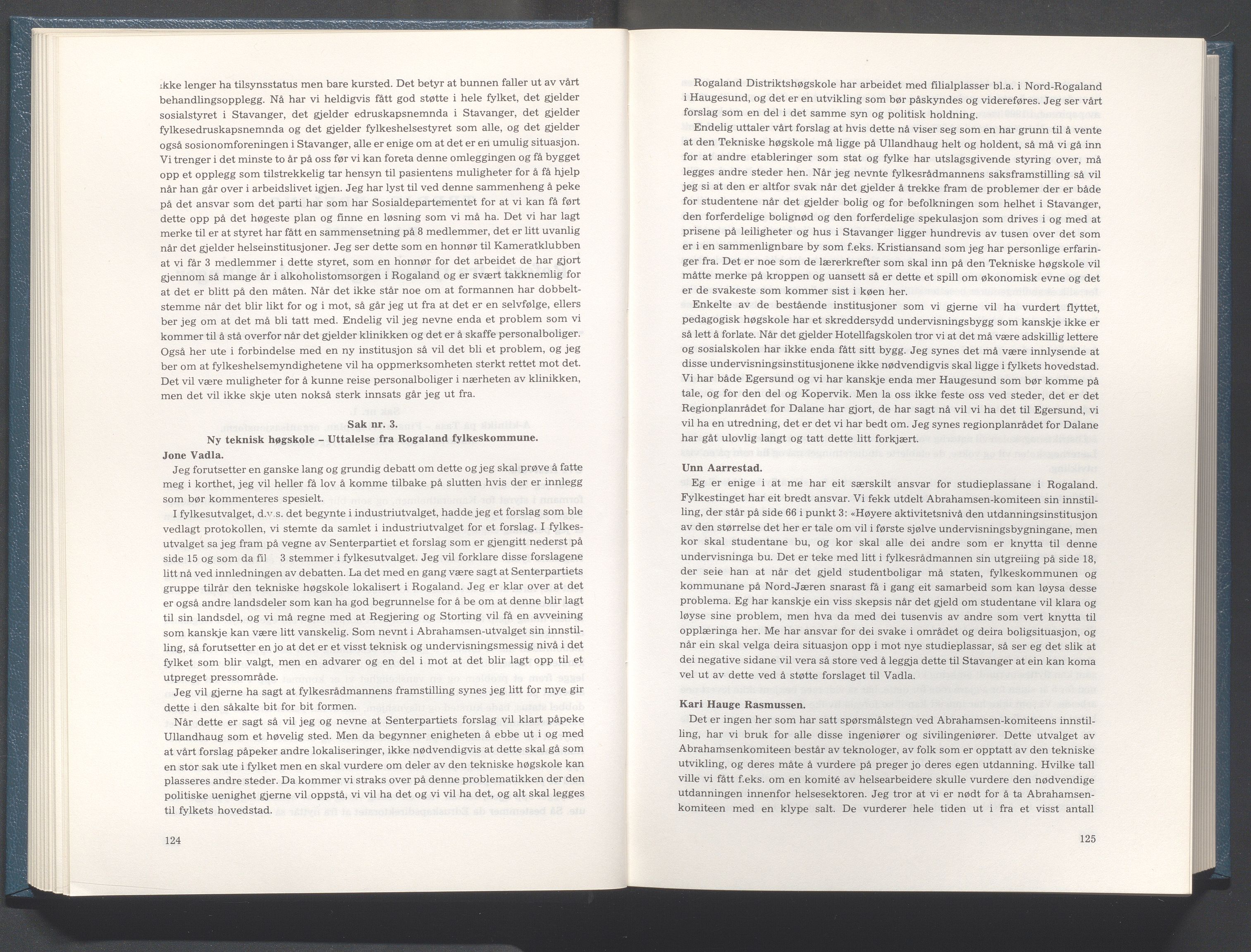 Rogaland fylkeskommune - Fylkesrådmannen , IKAR/A-900/A/Aa/Aaa/L0098: Møtebok , 1978, p. 124-125