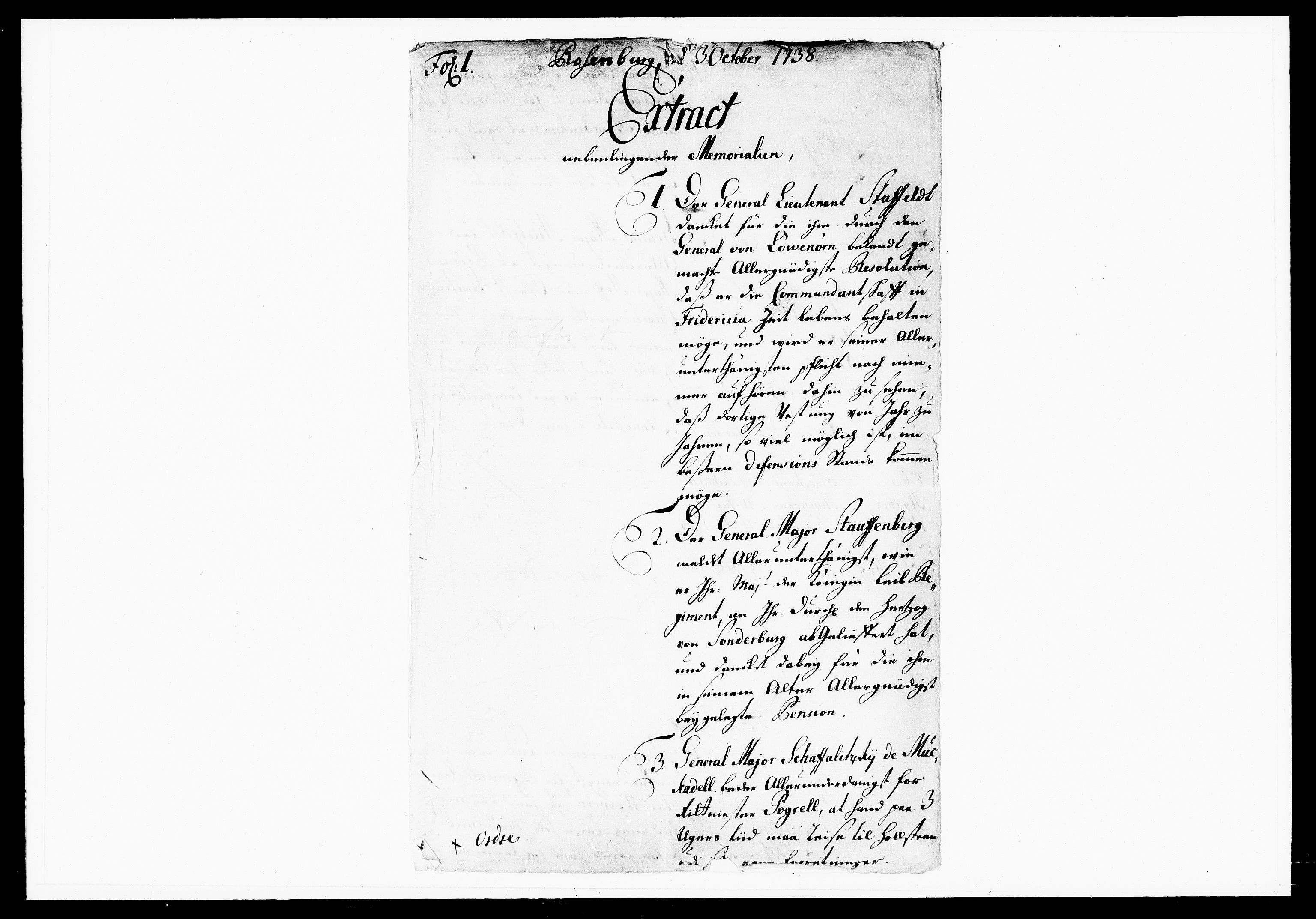 Krigskollegiet, Krigskancelliet, DRA/A-0006/-/1143-1150: Refererede sager, 1738, p. 435