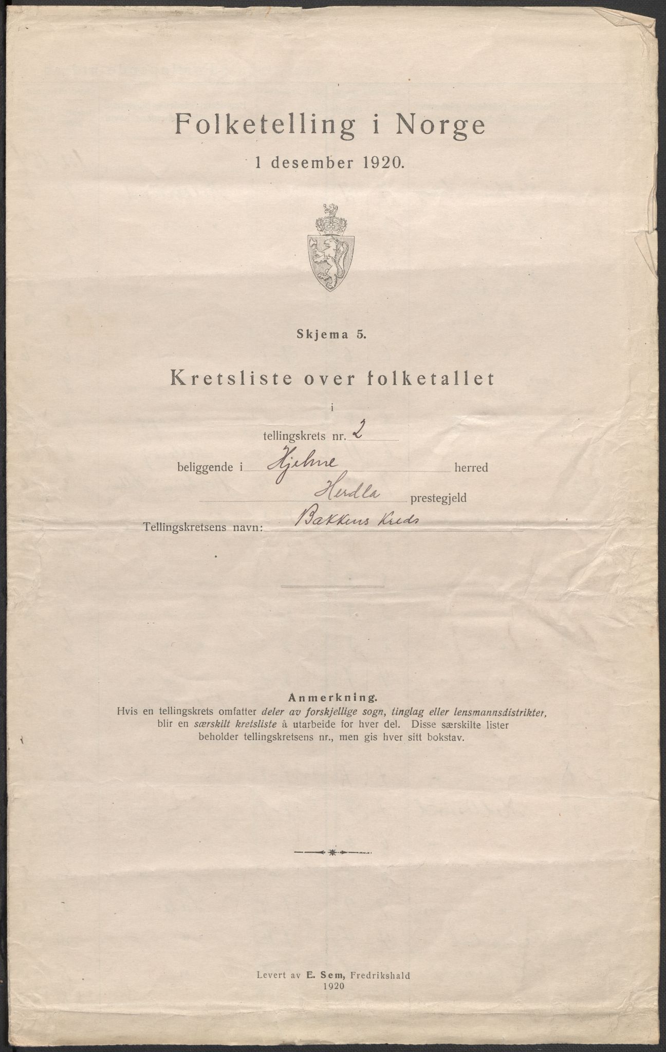 SAB, 1920 census for Hjelme, 1920, p. 8