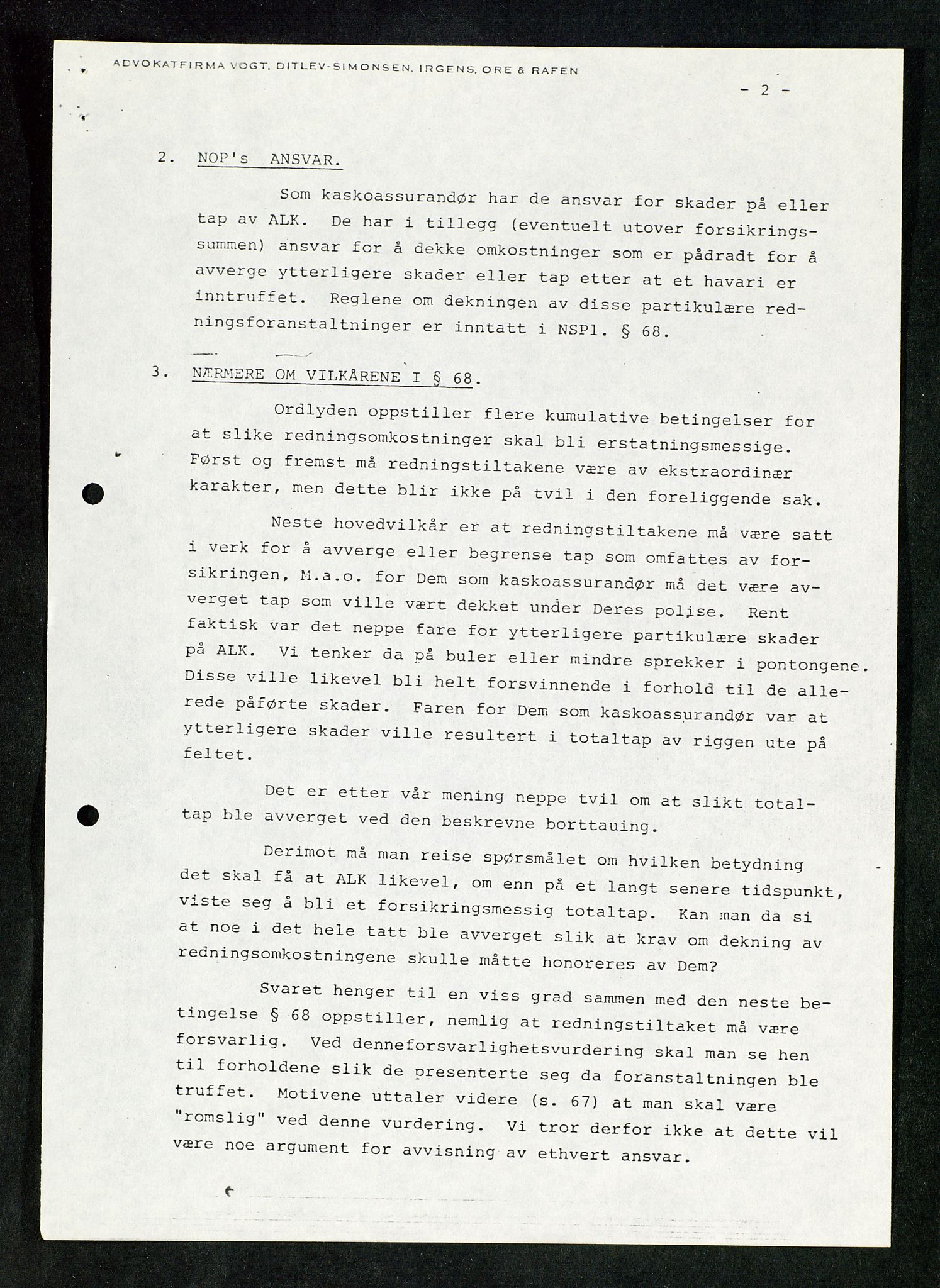 Pa 1503 - Stavanger Drilling AS, AV/SAST-A-101906/Da/L0017: Alexander L. Kielland - Saks- og korrespondansearkiv, 1981-1984, p. 135