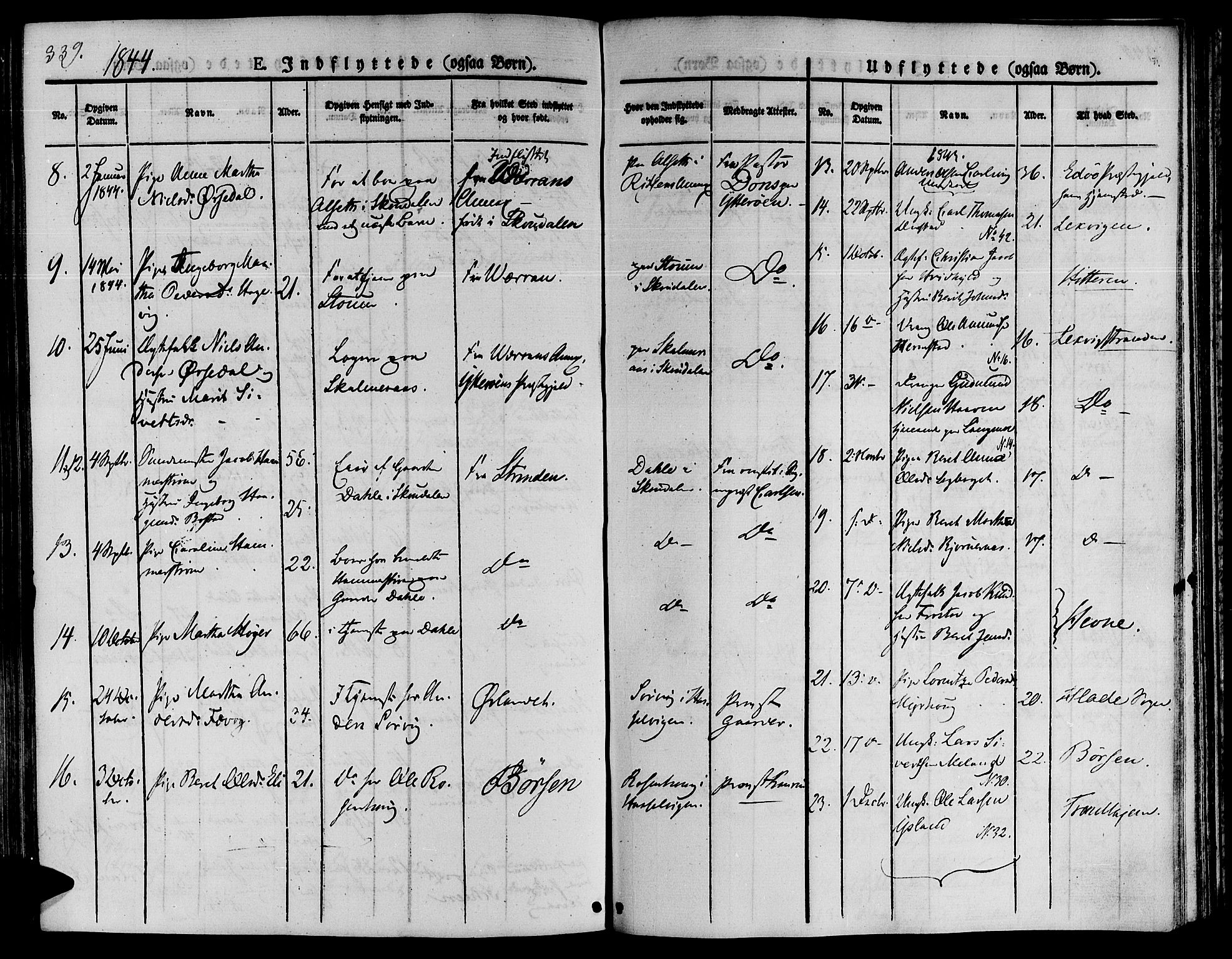 Ministerialprotokoller, klokkerbøker og fødselsregistre - Sør-Trøndelag, SAT/A-1456/646/L0610: Parish register (official) no. 646A08, 1837-1847, p. 339