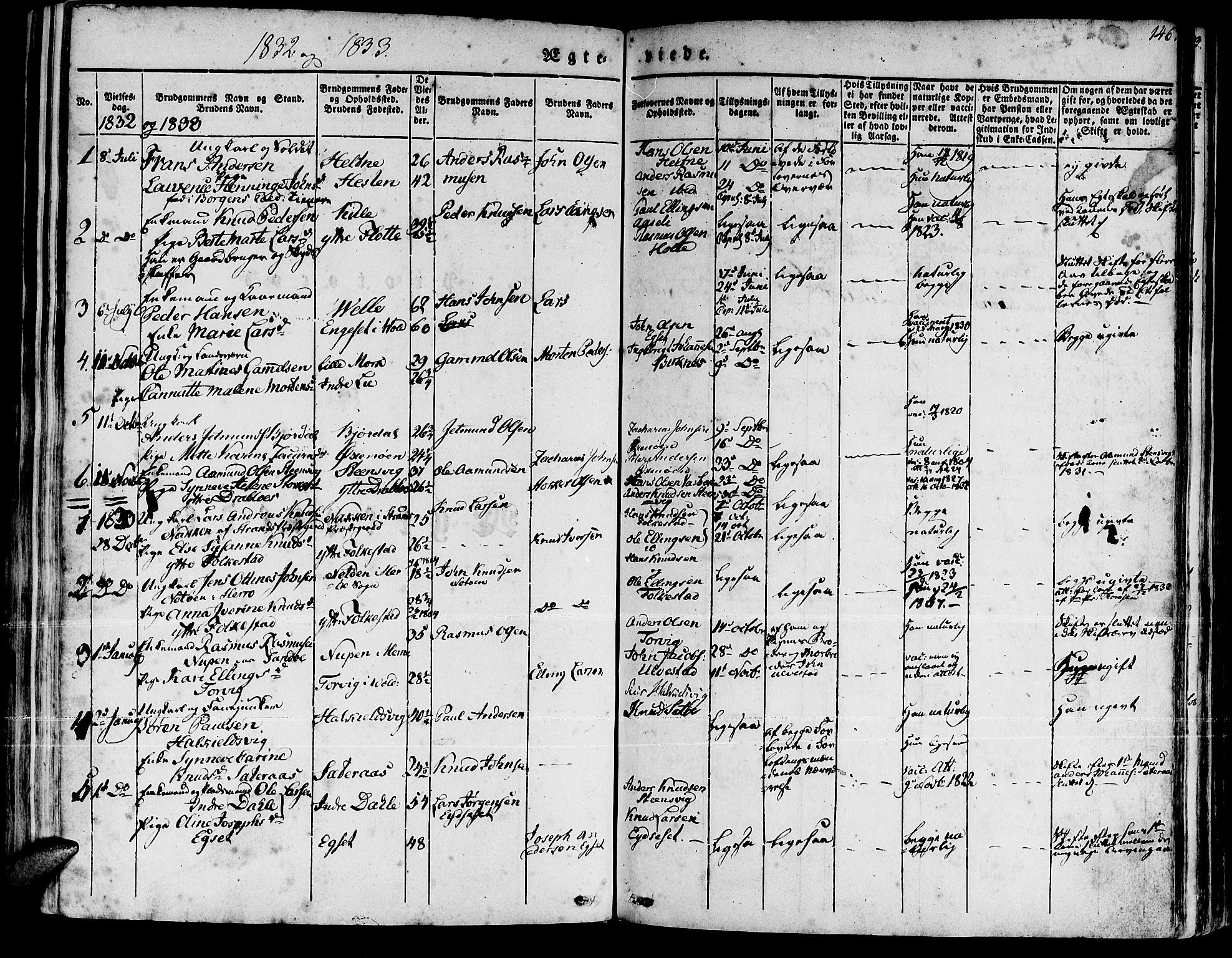 Ministerialprotokoller, klokkerbøker og fødselsregistre - Møre og Romsdal, SAT/A-1454/511/L0139: Parish register (official) no. 511A06, 1831-1850, p. 146