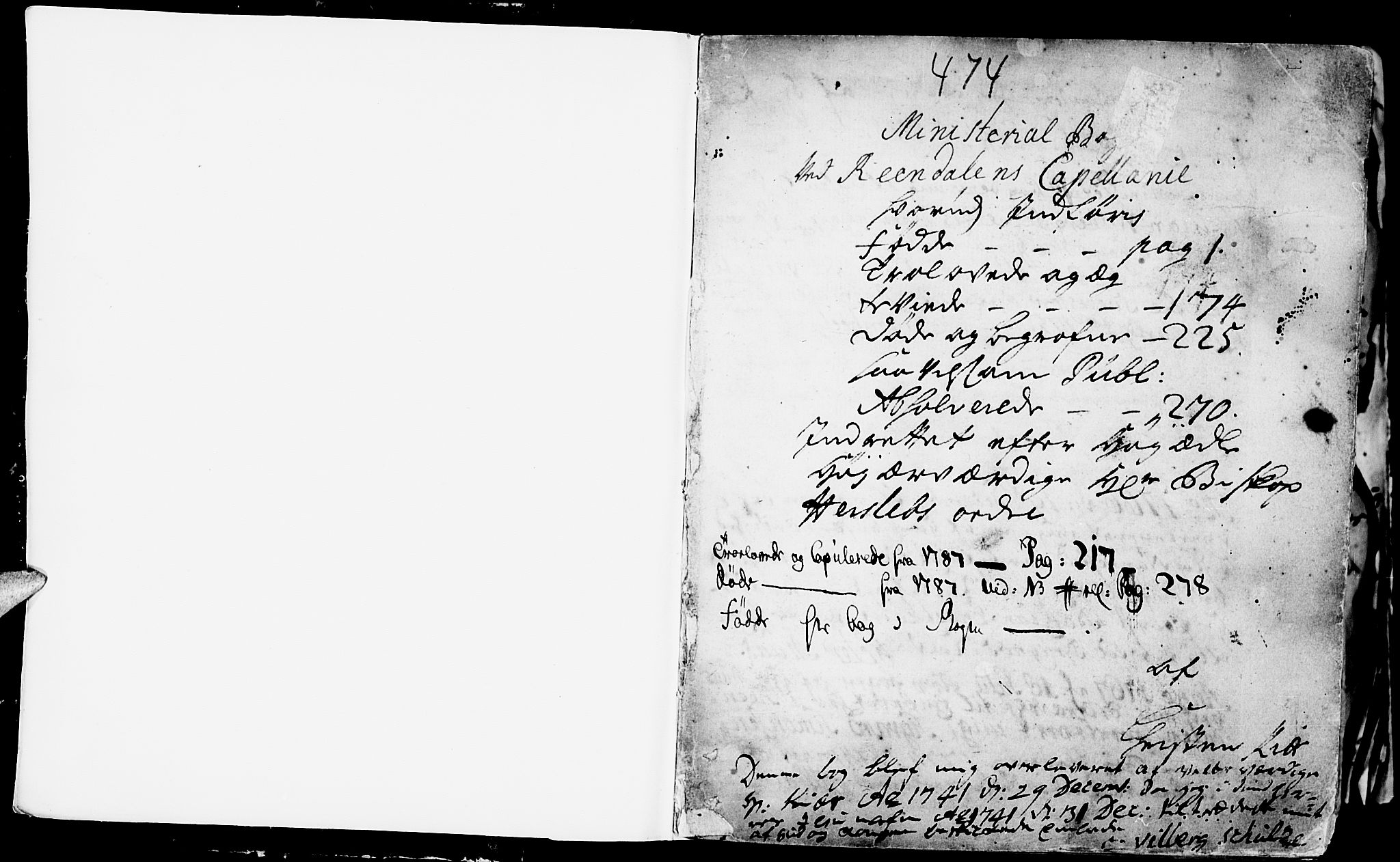 Rendalen prestekontor, SAH/PREST-054/H/Ha/Haa/L0001: Parish register (official) no. 1, 1733-1787