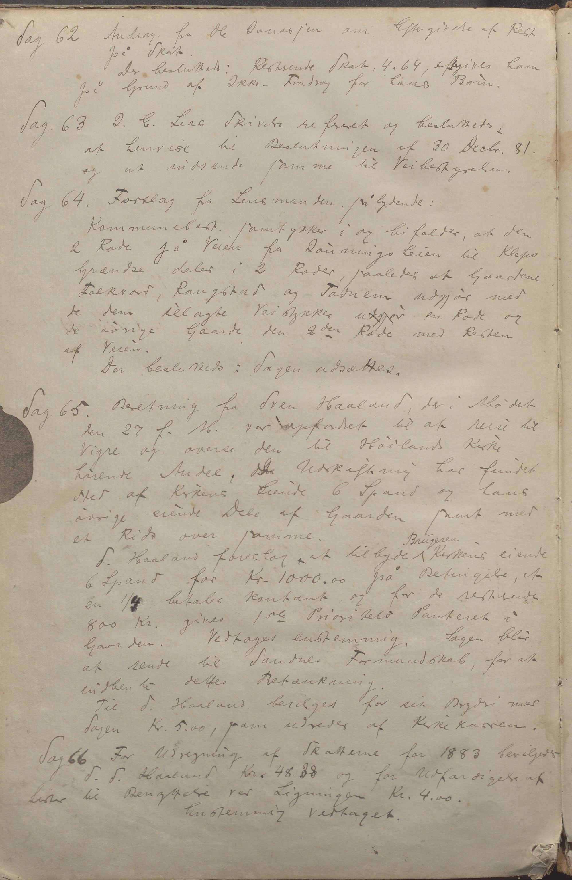 Høyland kommune - Formannskapet, IKAR/K-100046/Aa/L0002: Møtebok, 1868-1883, p. 185b