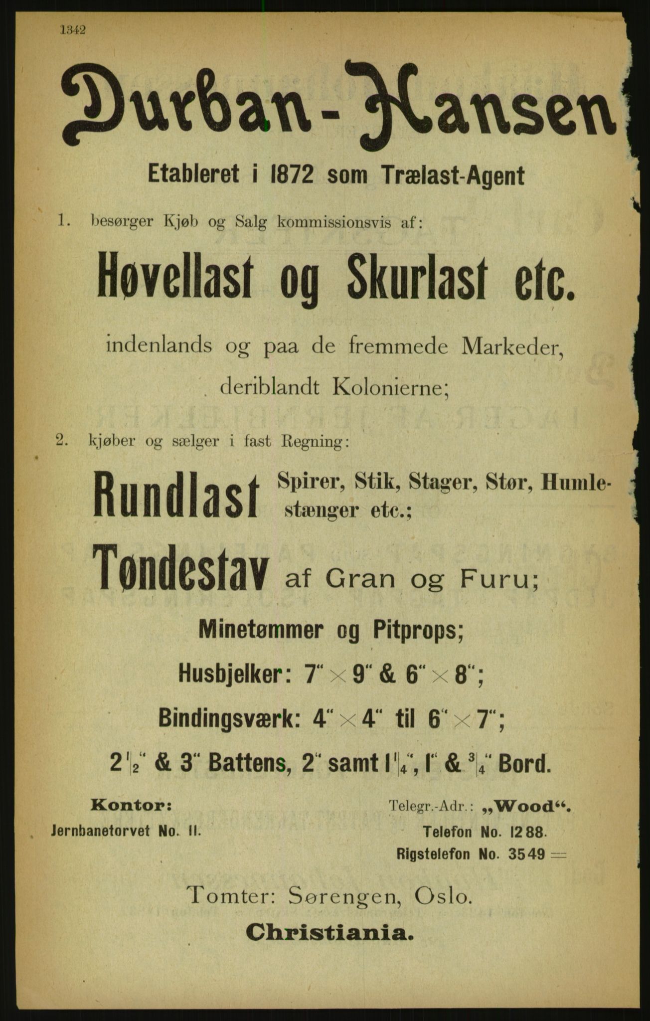 Kristiania/Oslo adressebok, PUBL/-, 1900, p. 1342