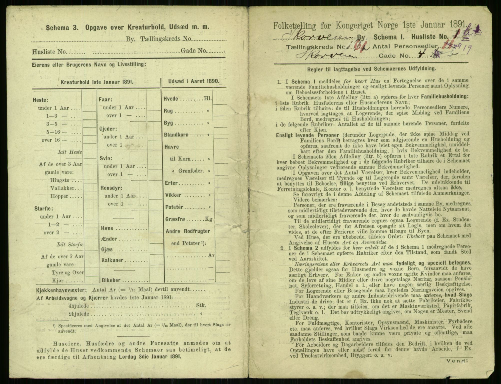 RA, 1891 census for 0301 Kristiania, 1891, p. 32319