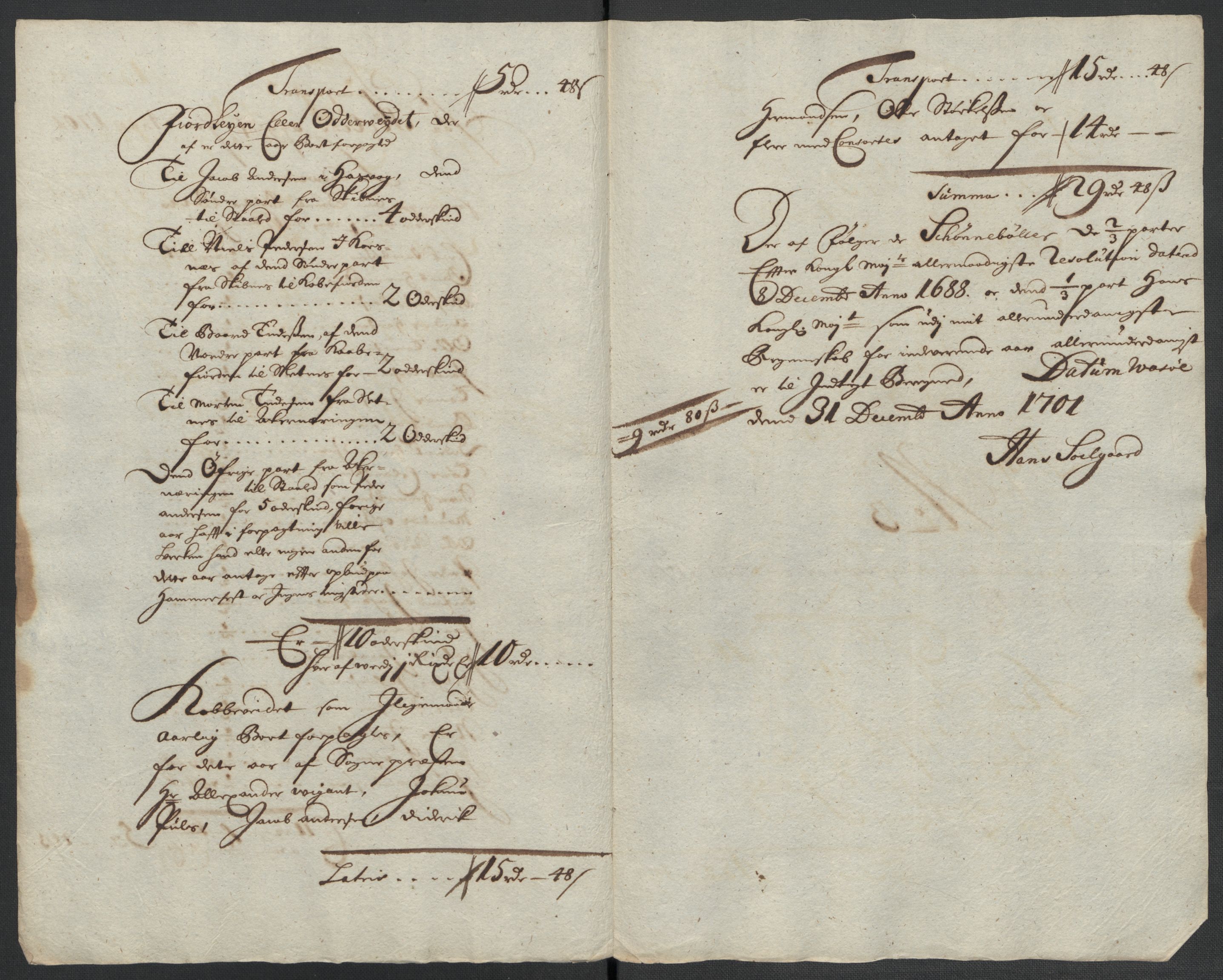 Rentekammeret inntil 1814, Reviderte regnskaper, Fogderegnskap, RA/EA-4092/R69/L4852: Fogderegnskap Finnmark/Vardøhus, 1701-1704, p. 49