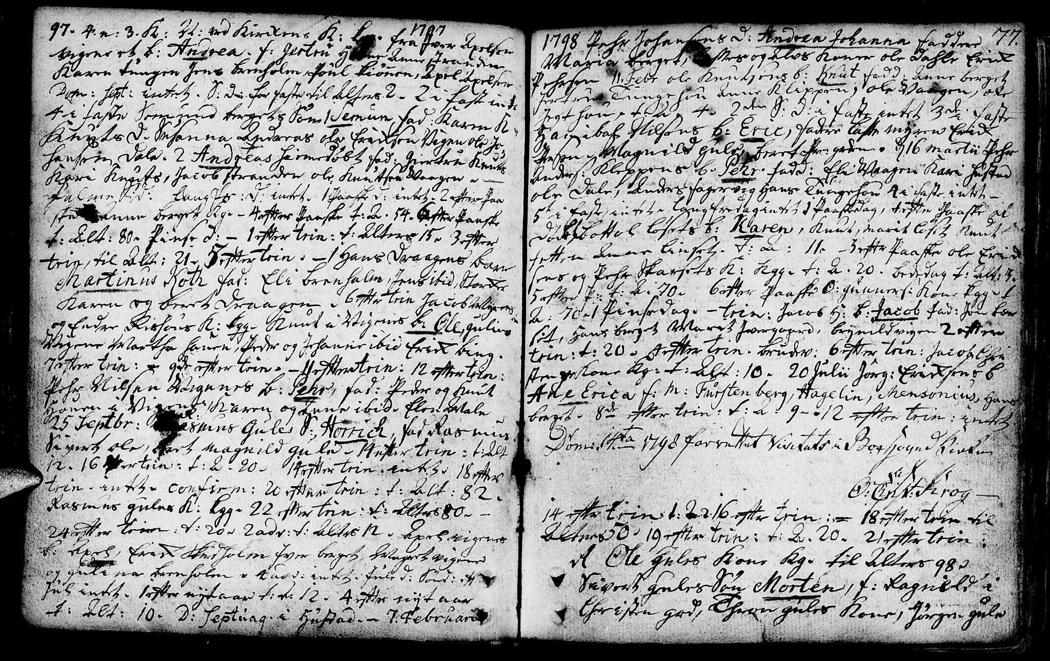 Ministerialprotokoller, klokkerbøker og fødselsregistre - Møre og Romsdal, SAT/A-1454/566/L0761: Parish register (official) no. 566A02 /1, 1767-1817, p. 77