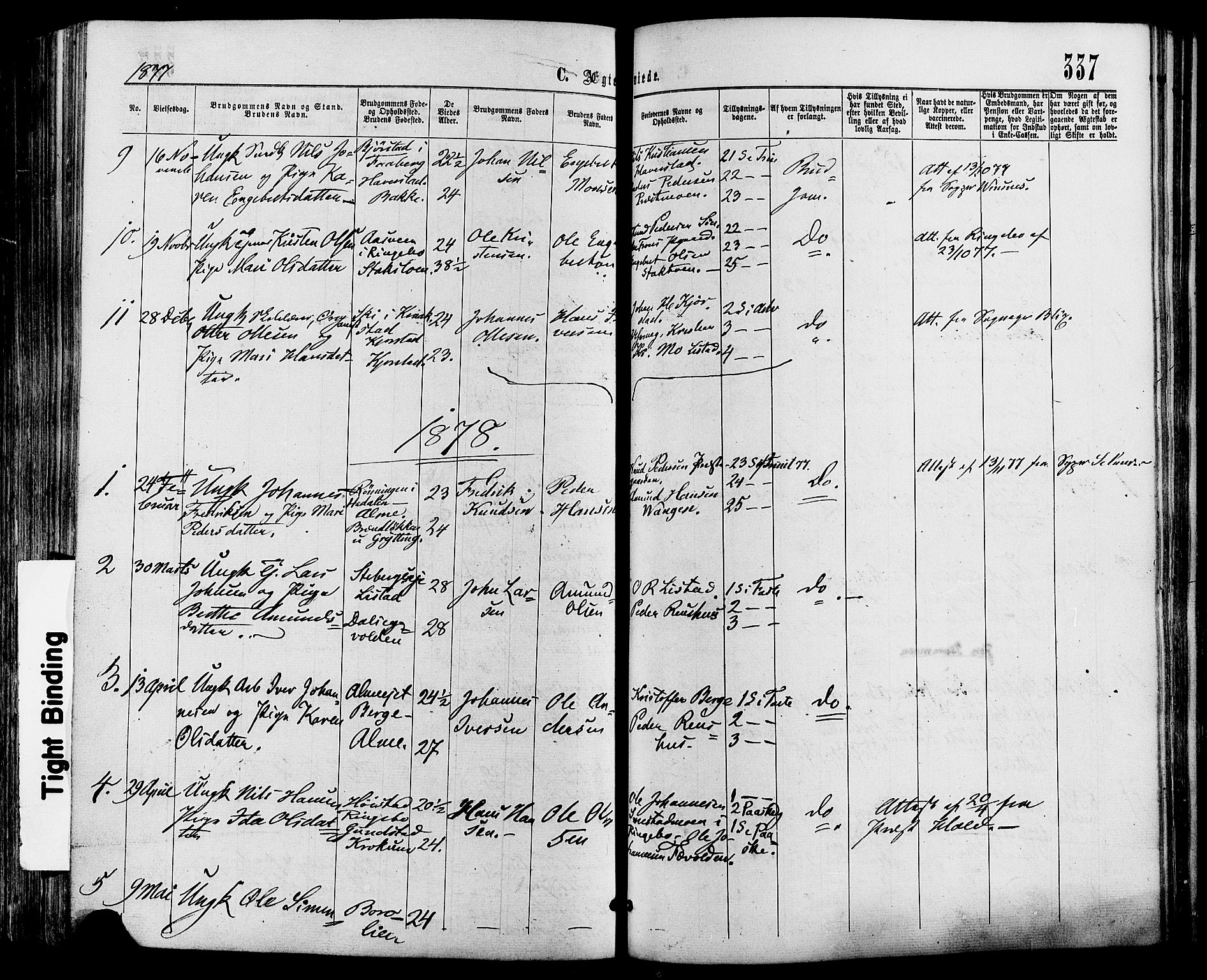 Sør-Fron prestekontor, AV/SAH-PREST-010/H/Ha/Haa/L0002: Parish register (official) no. 2, 1864-1880, p. 337