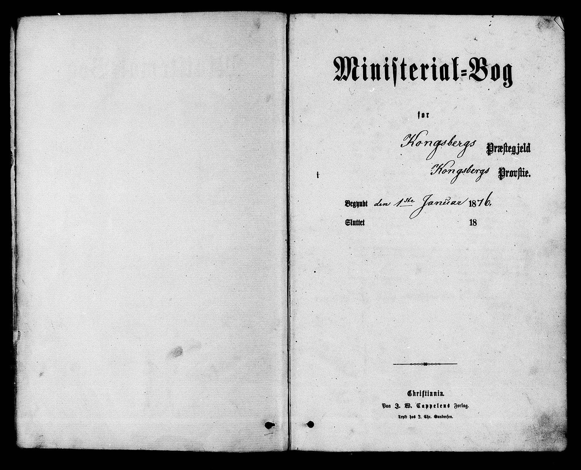Kongsberg kirkebøker, SAKO/A-22/F/Fa/L0011: Parish register (official) no. I 11, 1876-1877