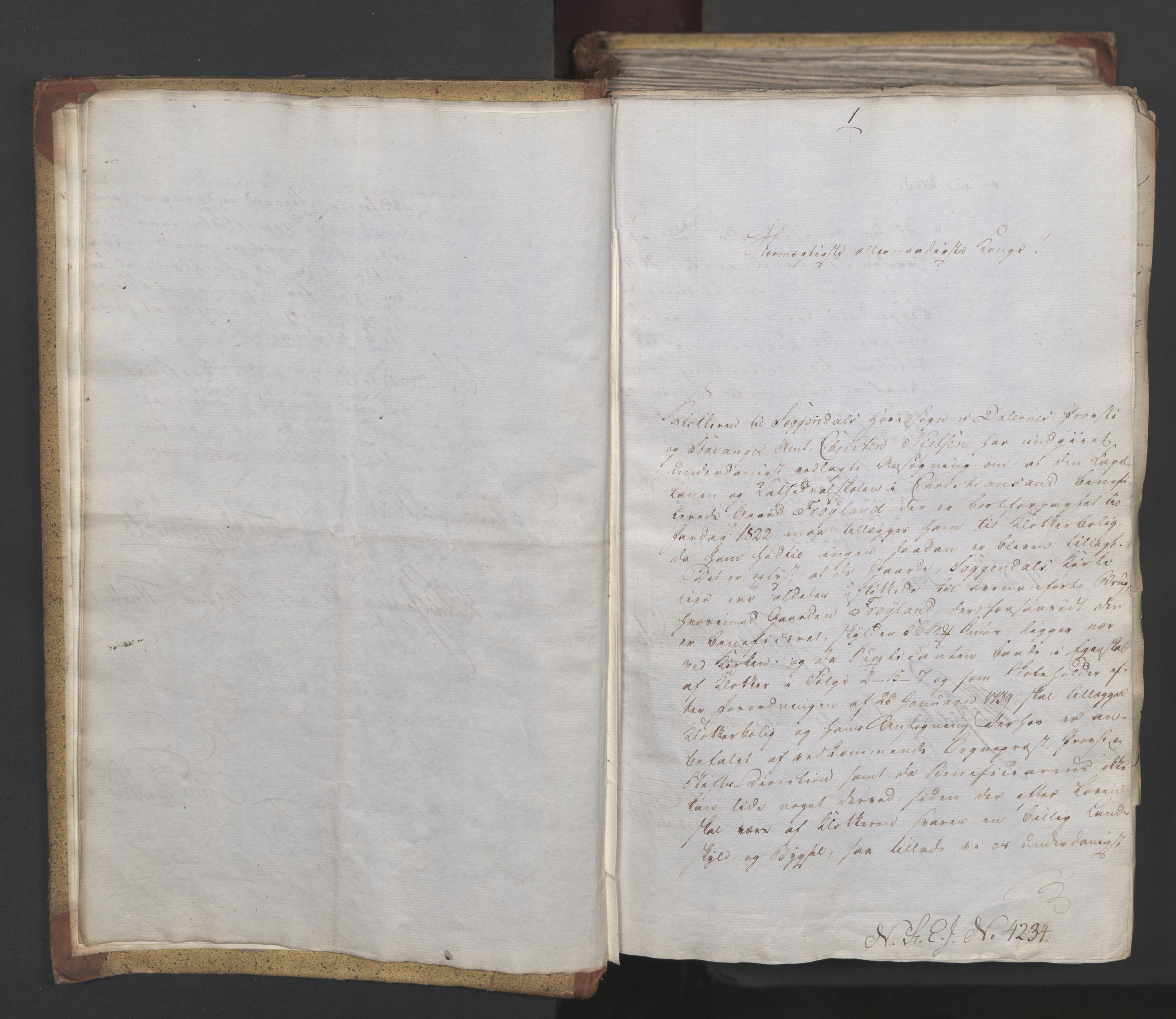 Statsrådsavdelingen i Stockholm, AV/RA-S-1003/D/Da/L0021: Regjeringsinnstillinger nr. 4233-4398, 1820, p. 10