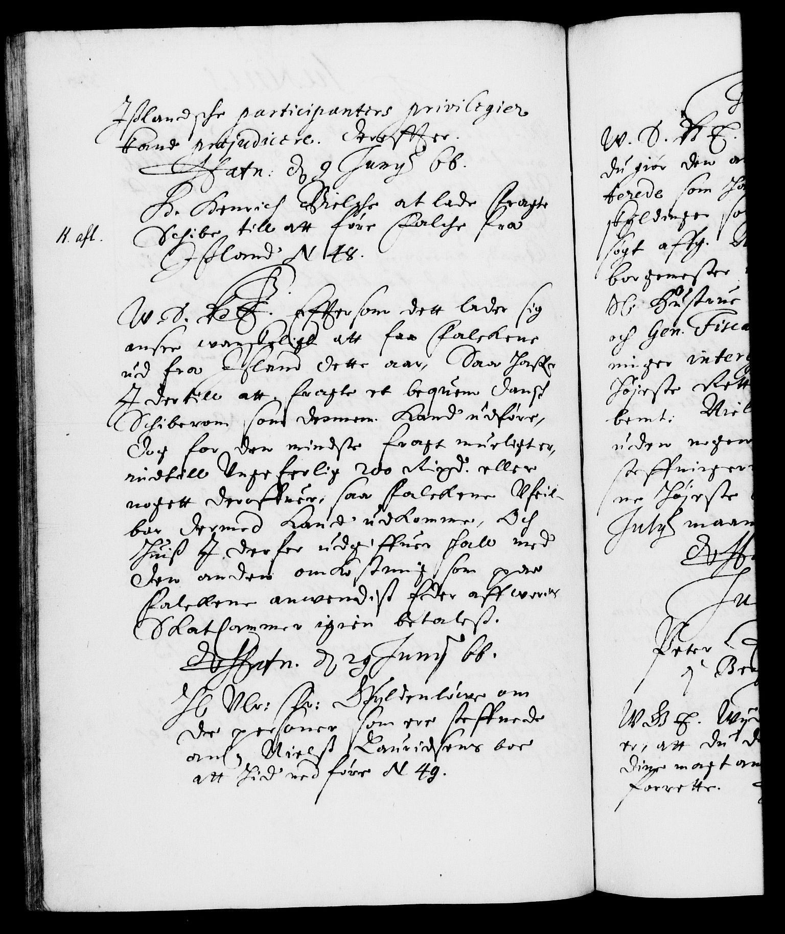 Danske Kanselli 1572-1799, AV/RA-EA-3023/F/Fc/Fca/Fcab/L0011: Norske tegnelser (mikrofilm), 1660-1670, p. 330b