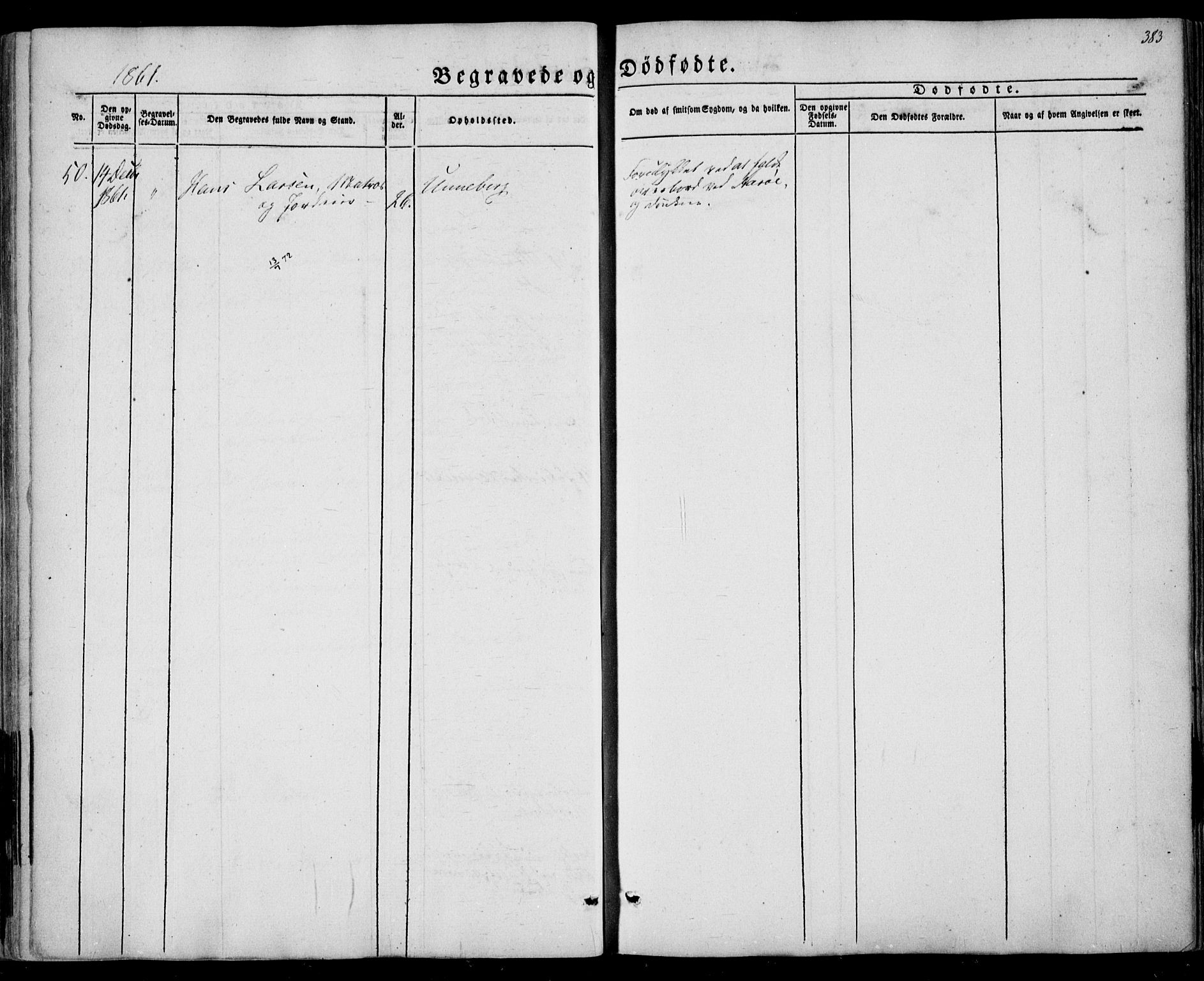 Sandar kirkebøker, AV/SAKO-A-243/F/Fa/L0007: Parish register (official) no. 7, 1855-1861, p. 383