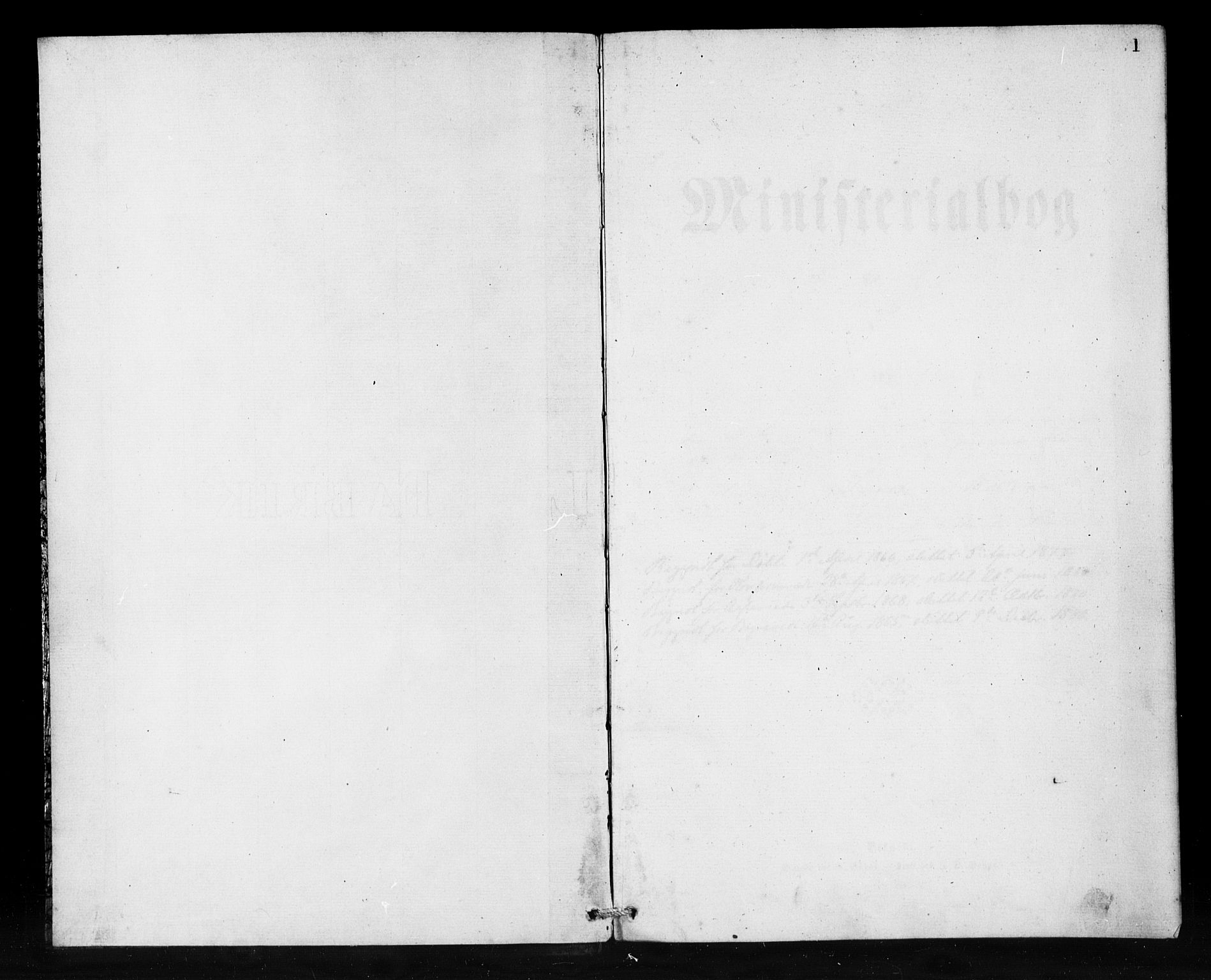 Den norske sjømannsmisjon i utlandet/Skotske havner (Leith, Glasgow), SAB/SAB/PA-0100/H/Ha/Haa/L0001: Parish register (official) no. A 1, 1865-1880, p. 1