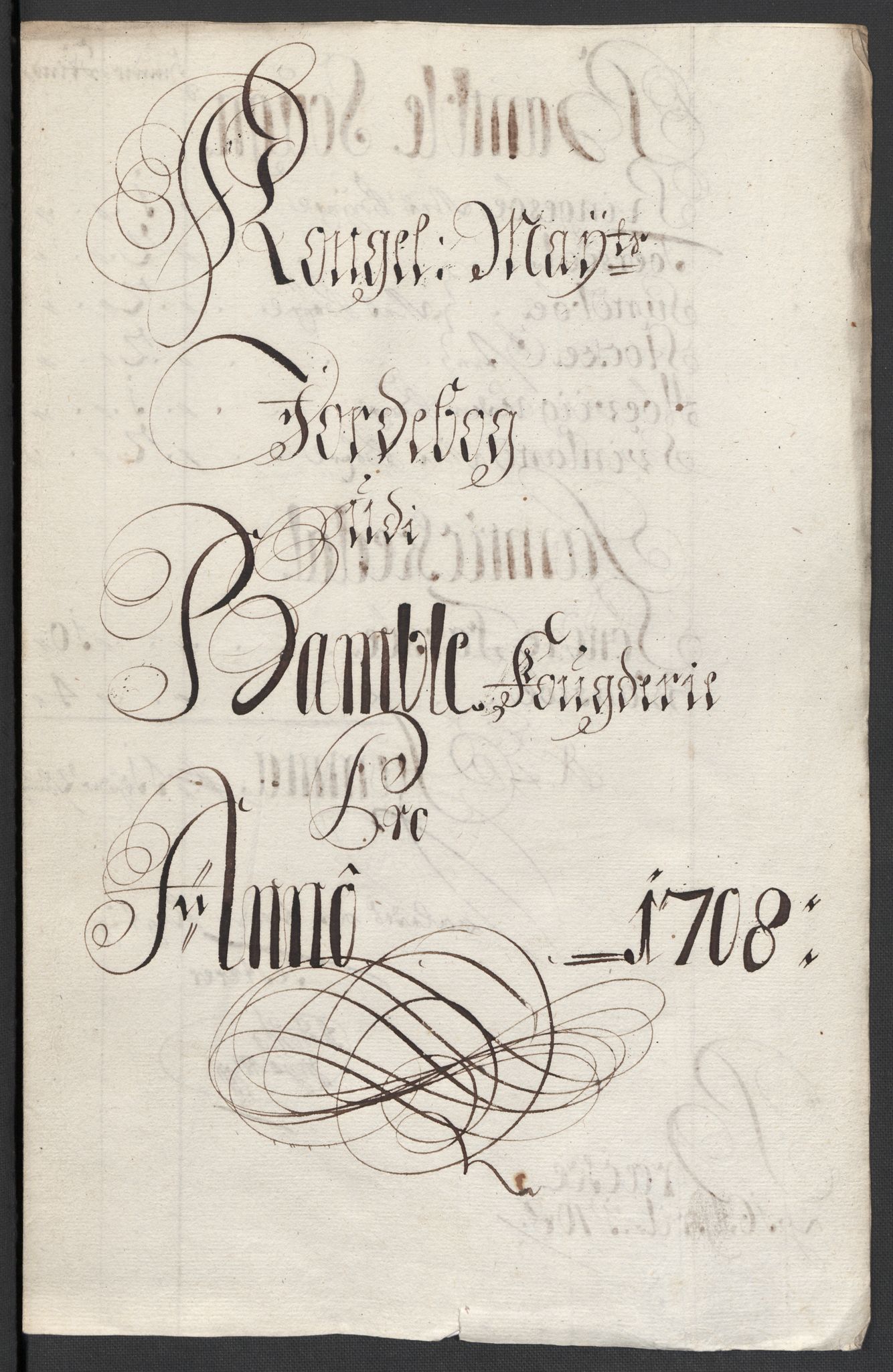 Rentekammeret inntil 1814, Reviderte regnskaper, Fogderegnskap, RA/EA-4092/R36/L2118: Fogderegnskap Øvre og Nedre Telemark og Bamble, 1708-1709, p. 46