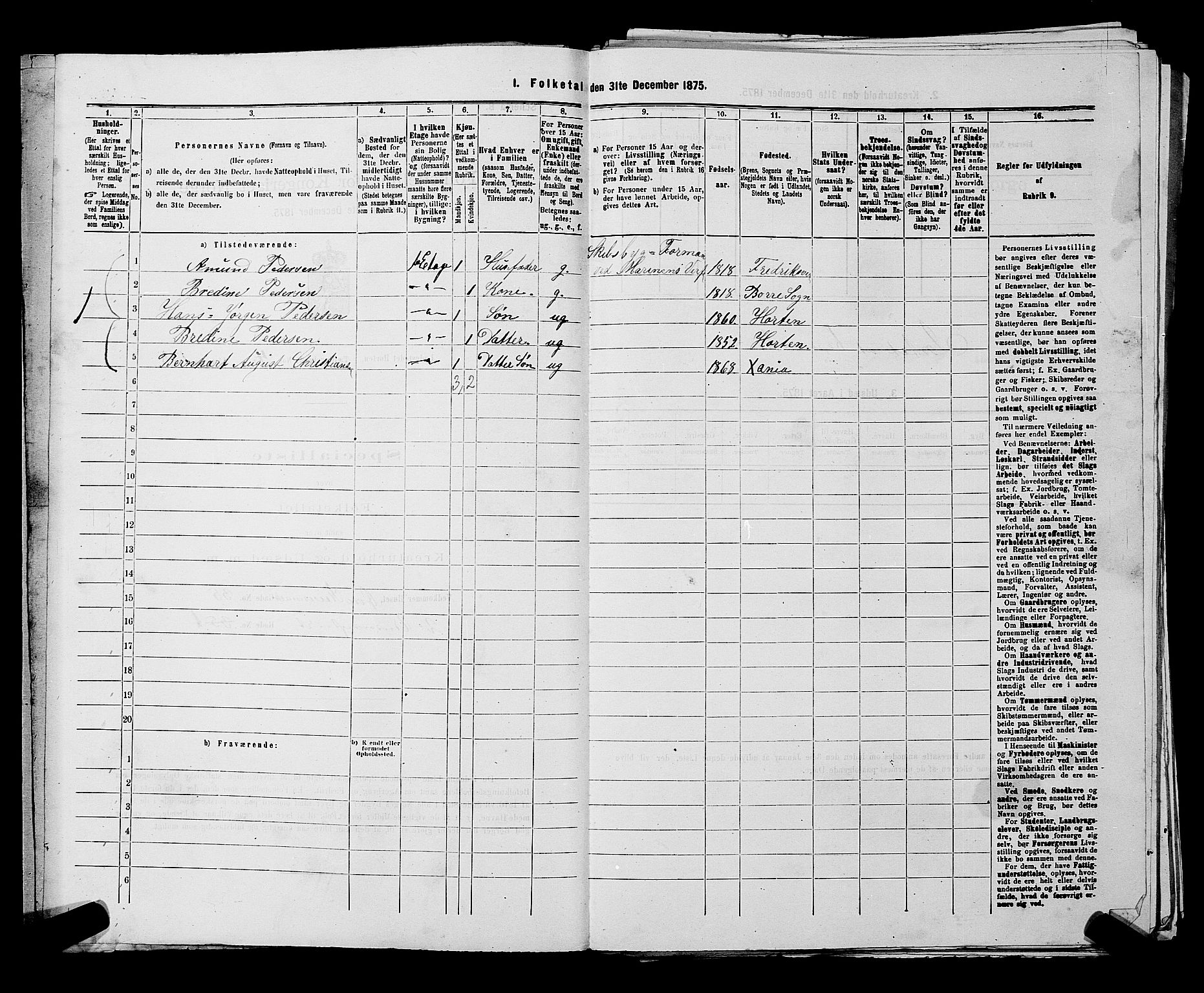 SAKO, 1875 census for 0703P Horten, 1875, p. 329