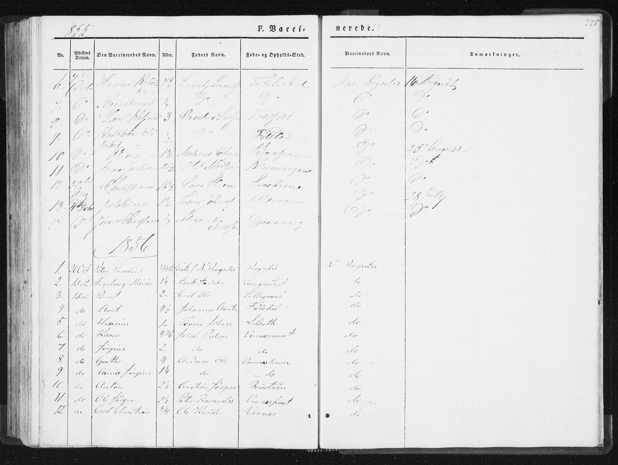Ministerialprotokoller, klokkerbøker og fødselsregistre - Nord-Trøndelag, SAT/A-1458/744/L0418: Parish register (official) no. 744A02, 1843-1866, p. 325