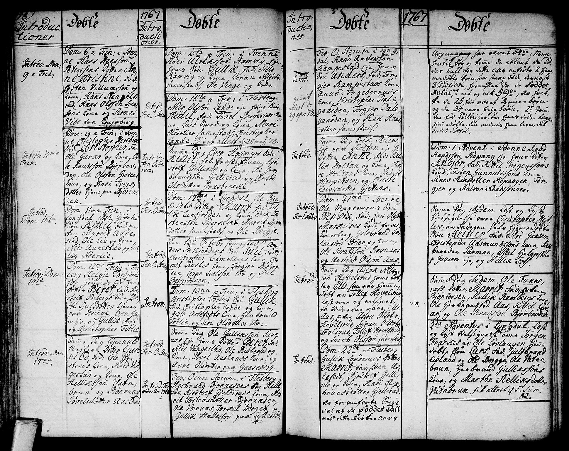 Flesberg kirkebøker, AV/SAKO-A-18/F/Fa/L0003: Parish register (official) no. I 3, 1748-1790, p. 78-79