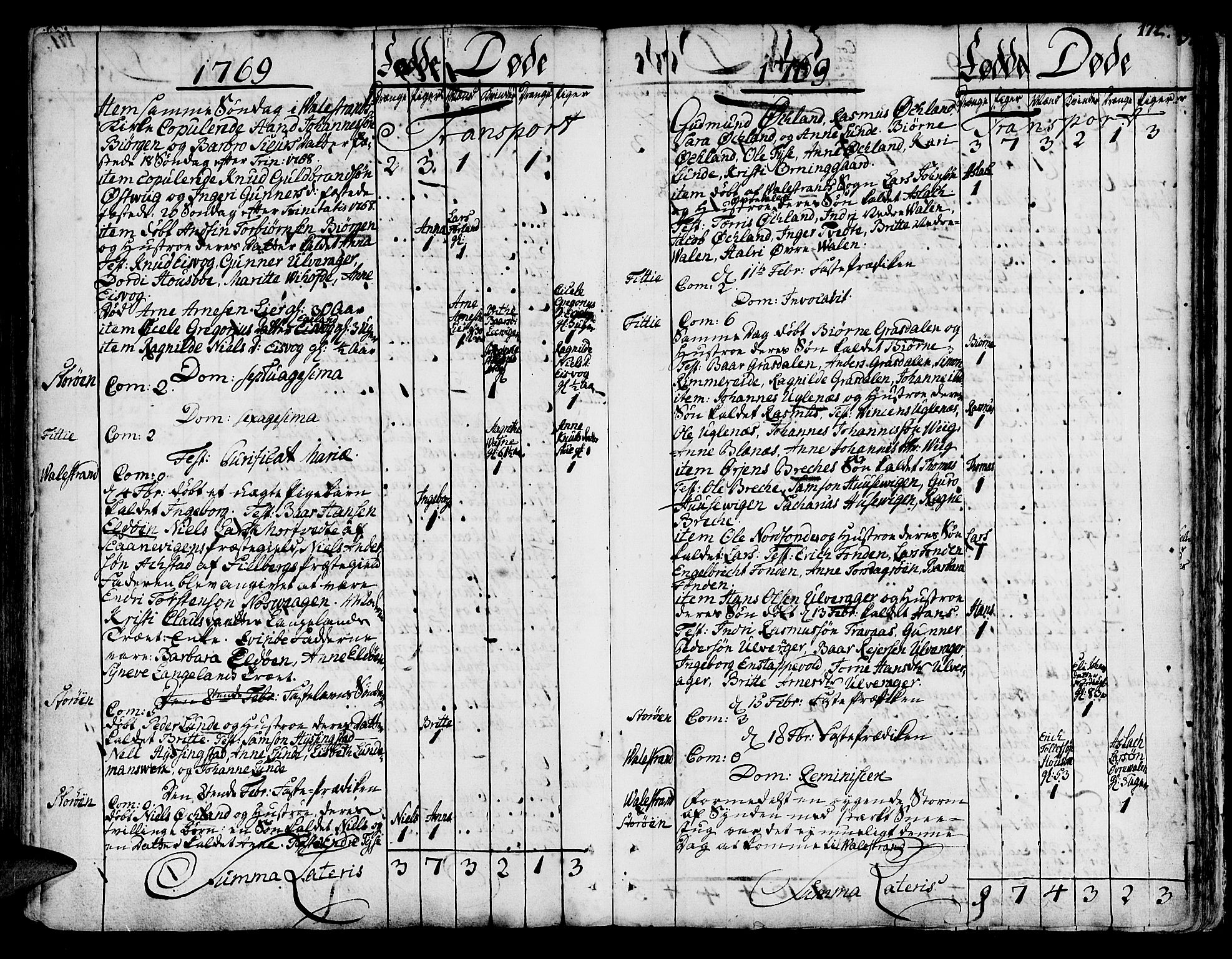 Stord sokneprestembete, SAB/A-78201/H/Haa: Parish register (official) no. A 2, 1744-1777, p. 172