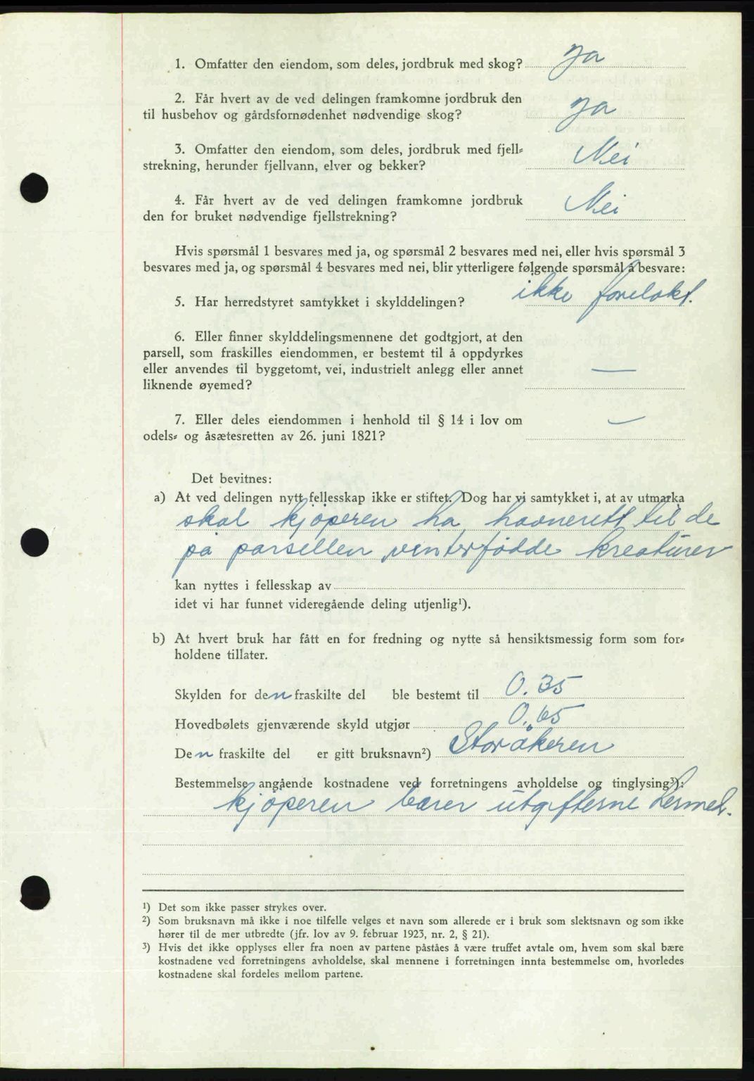 Romsdal sorenskriveri, AV/SAT-A-4149/1/2/2C: Mortgage book no. A21, 1946-1946, Diary no: : 2297/1946