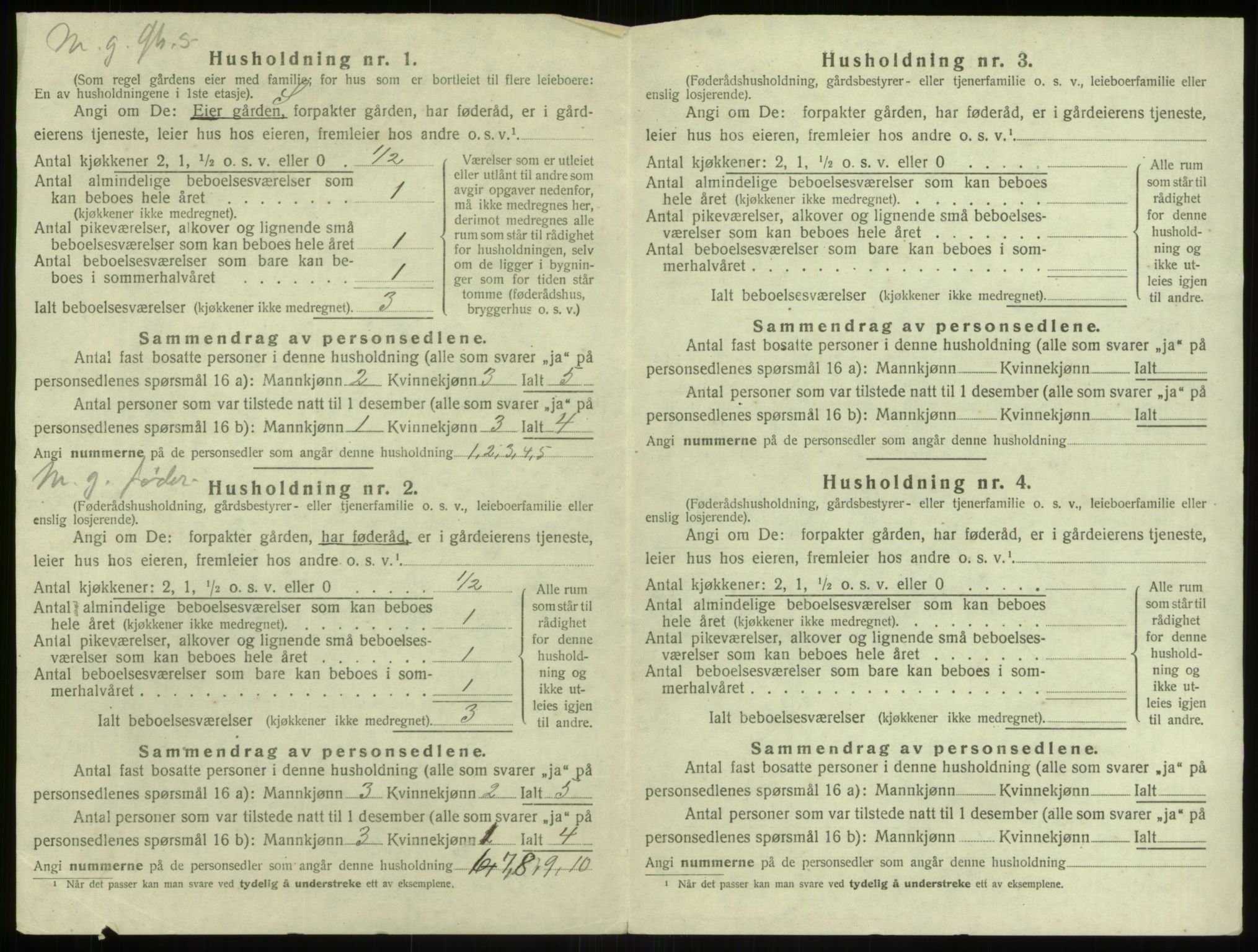 SAB, 1920 census for Manger, 1920, p. 976