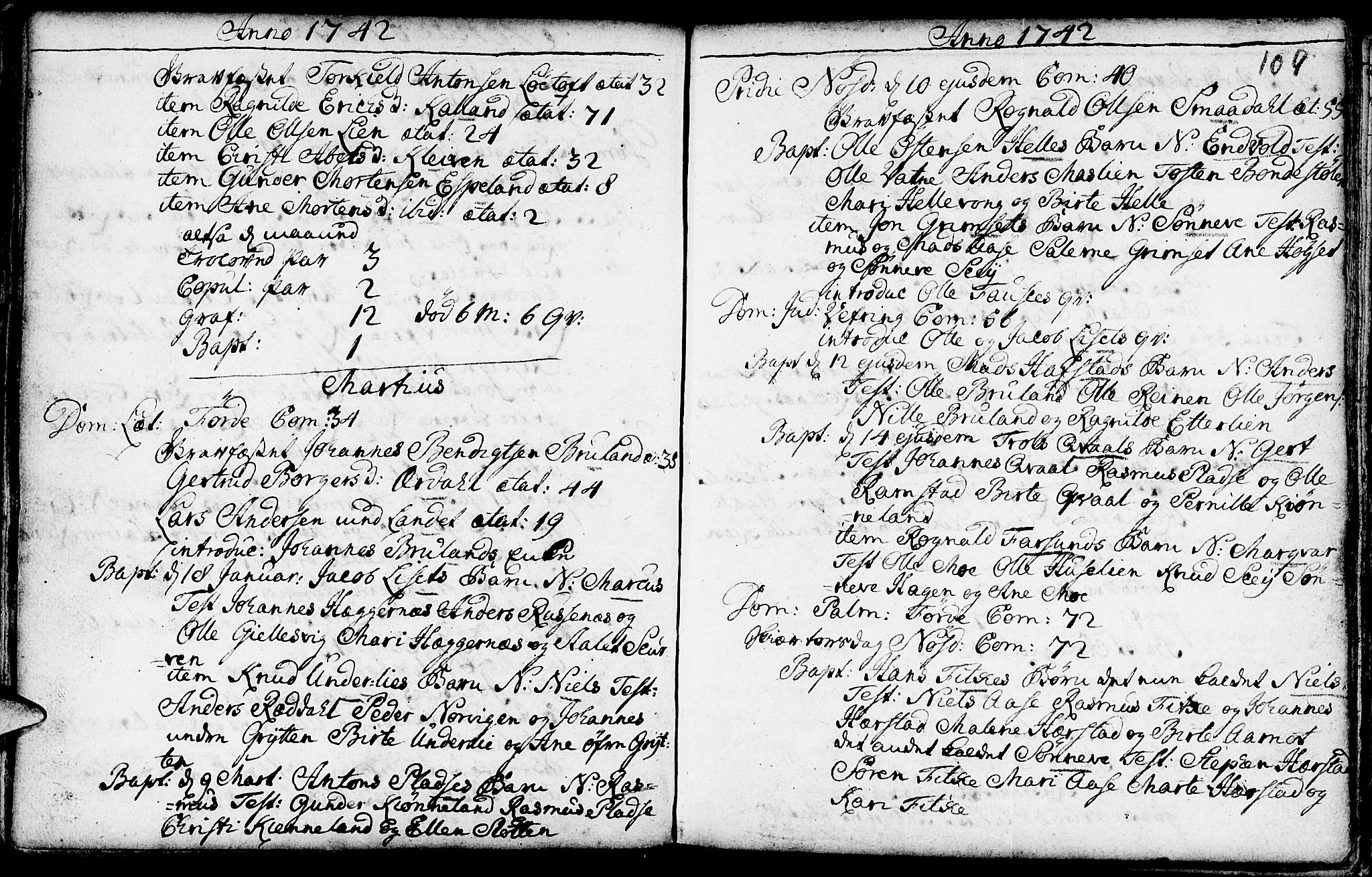 Førde sokneprestembete, SAB/A-79901/H/Haa/Haaa/L0002: Parish register (official) no. A 2, 1728-1748, p. 109